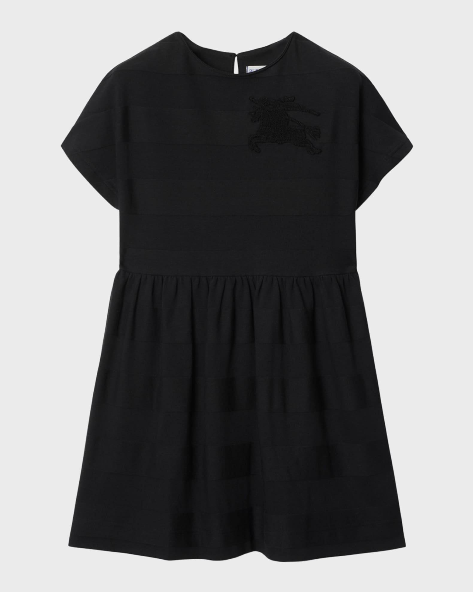 Burberry Girl's Rhonda Jersey Dress W/ Equestrian Knight