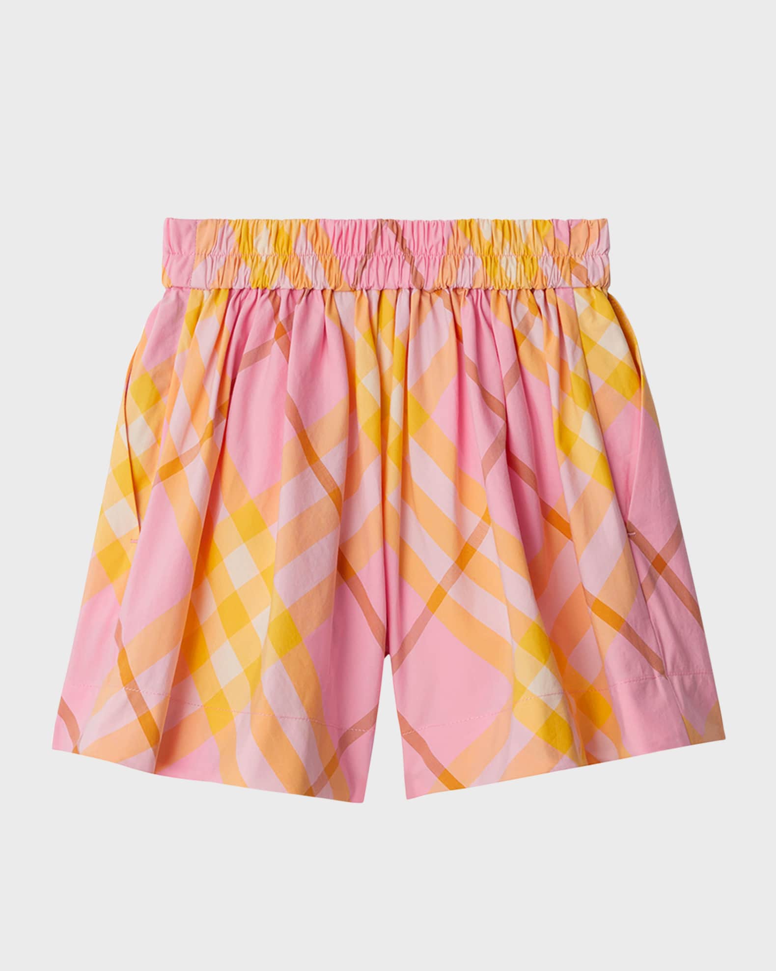 Girl's Marcy Check-Print Shorts, Size 3-14 1