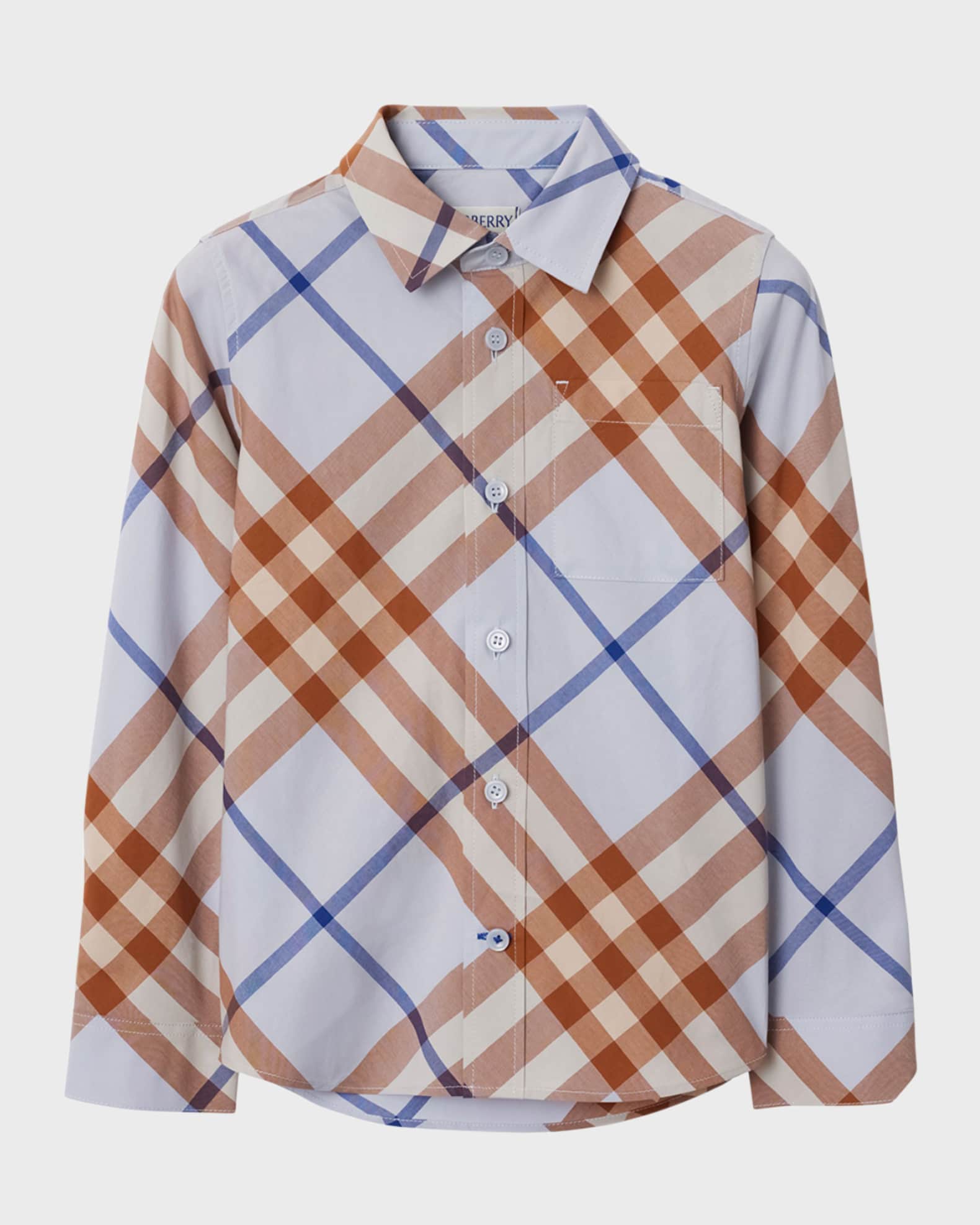 Boy's Owen Check-Print Button Down Shirt, Size 3-14  0