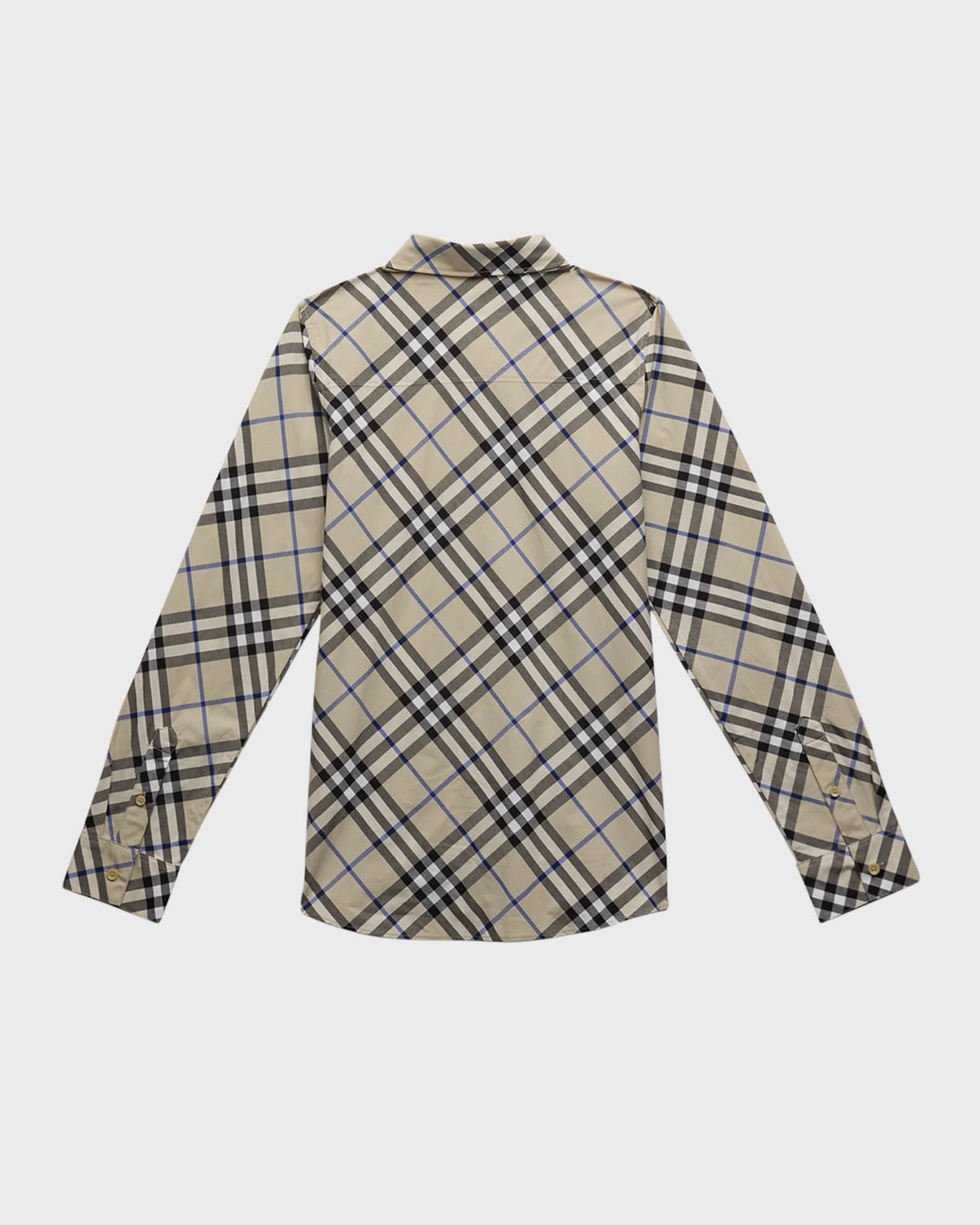 Burberry print button down shirt sales