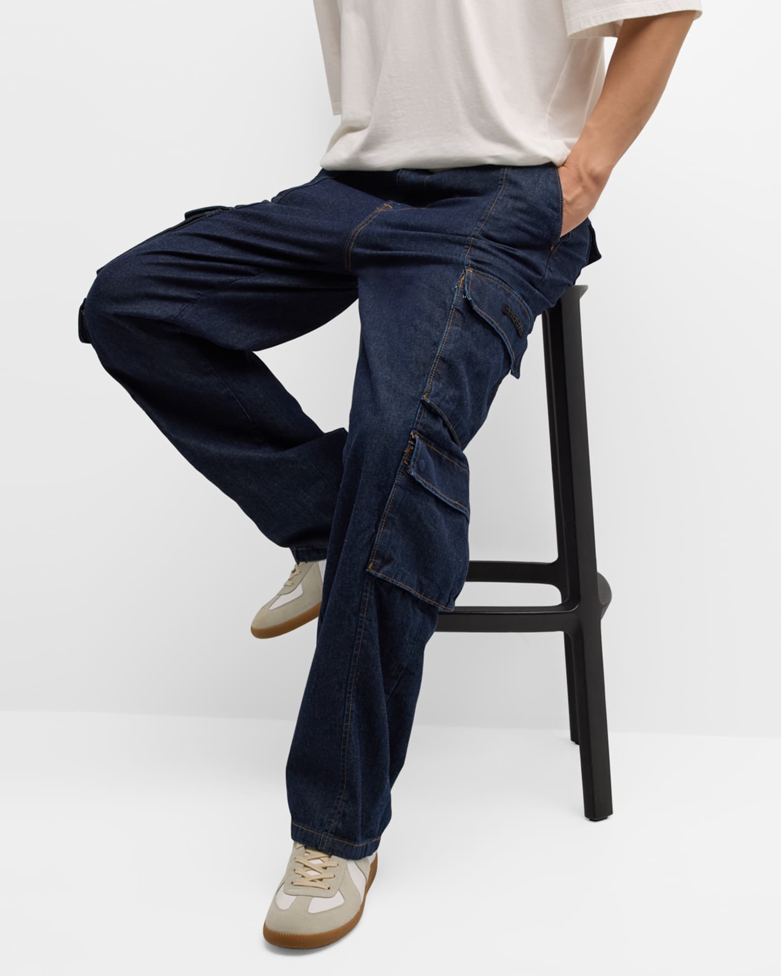 Men's Wide Leg Cargo Pants