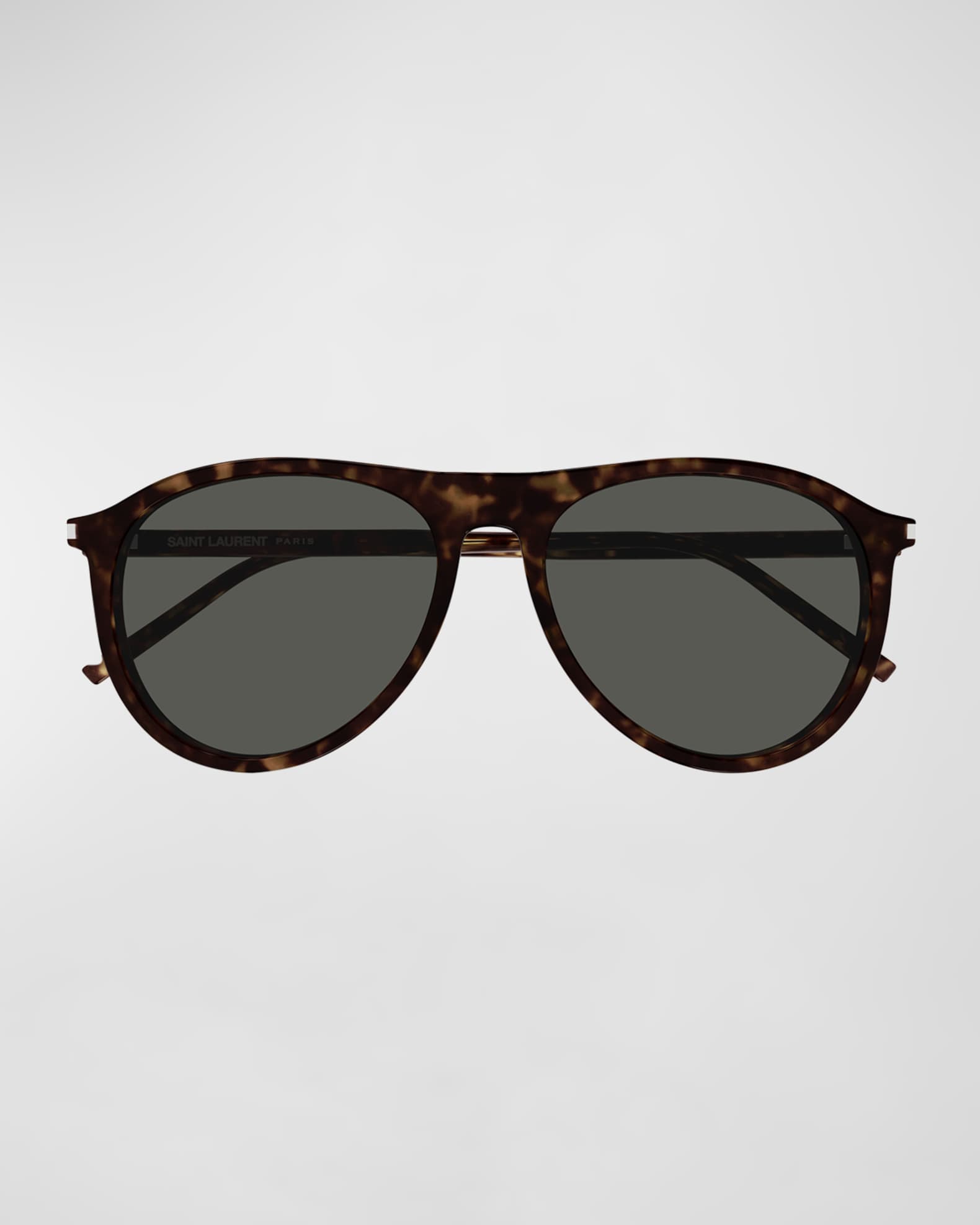 Saint Laurent Thin Acetate Aviator Sunglasses | Neiman Marcus