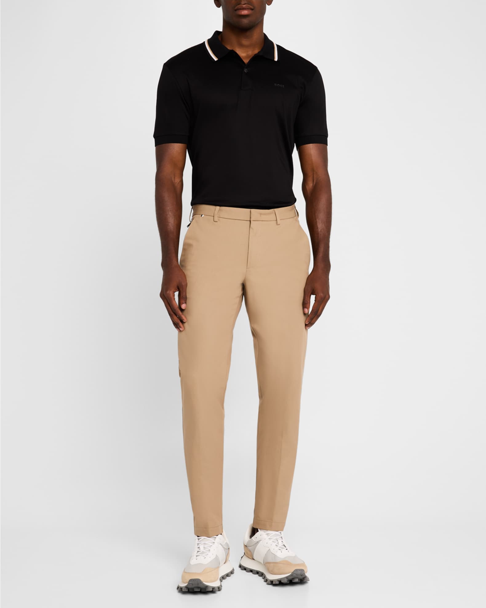 【最終値下げ】ヒューゴボスBOSS KAITOスリムフィットスラックス46 BOSS - Slim-fit trousers in stretch cotton - Dark Blue