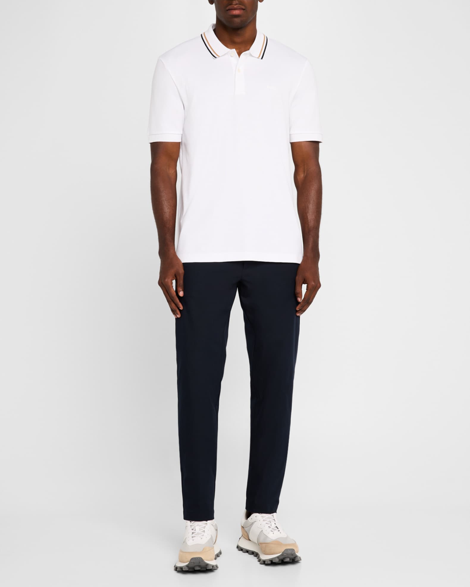 Men's Penrose Tipped-Collar Polo Shirt 1