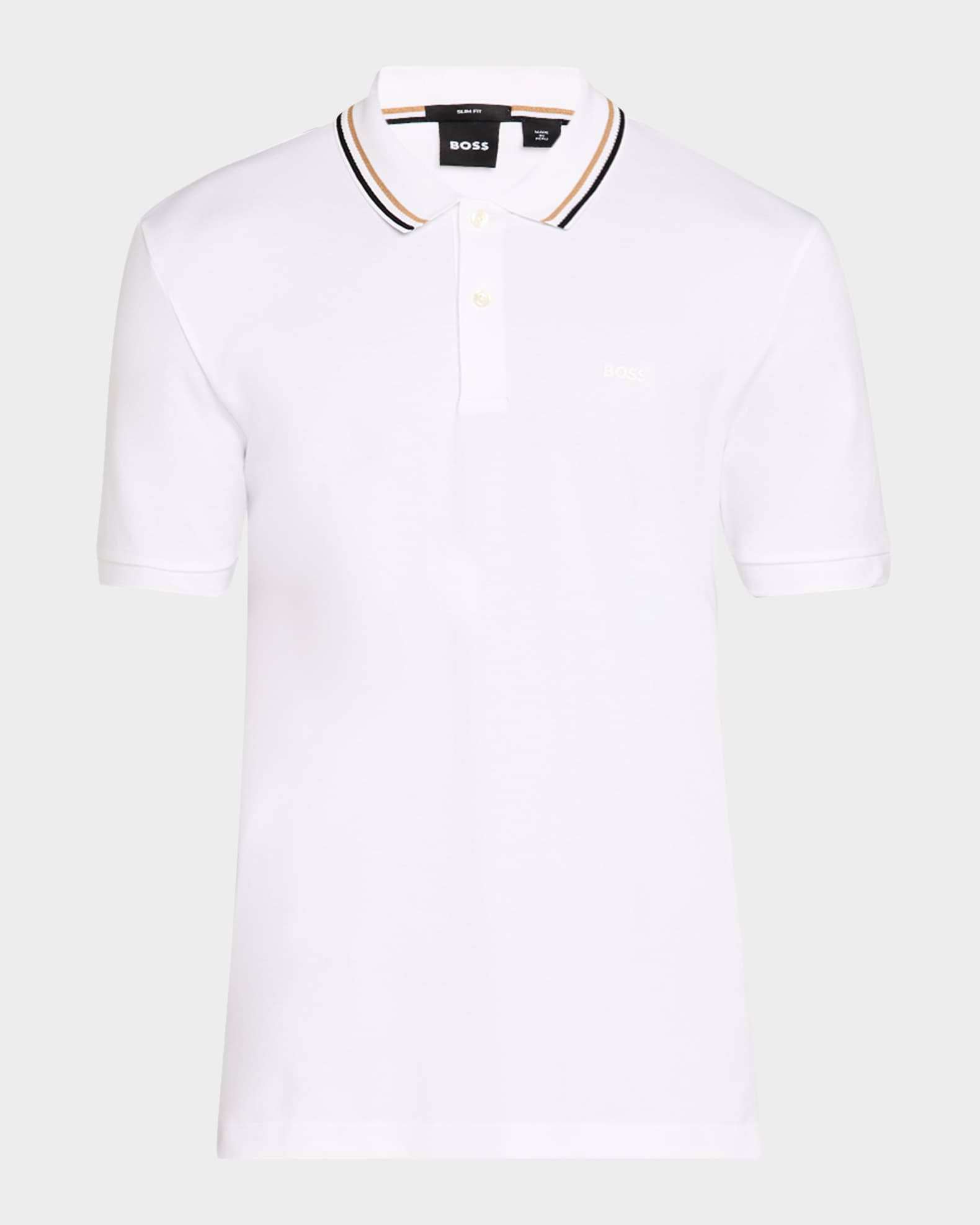Men's Penrose Tipped-Collar Polo Shirt 0