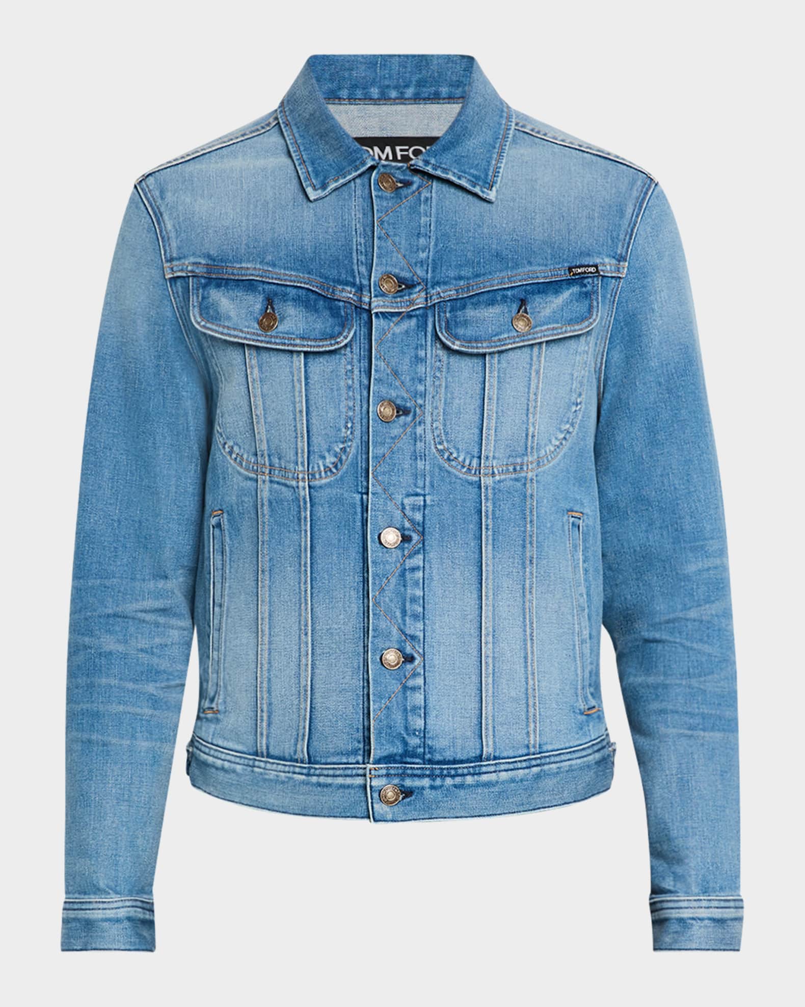Tom Ford Men s Denim Jacket Blue Casual Jackets