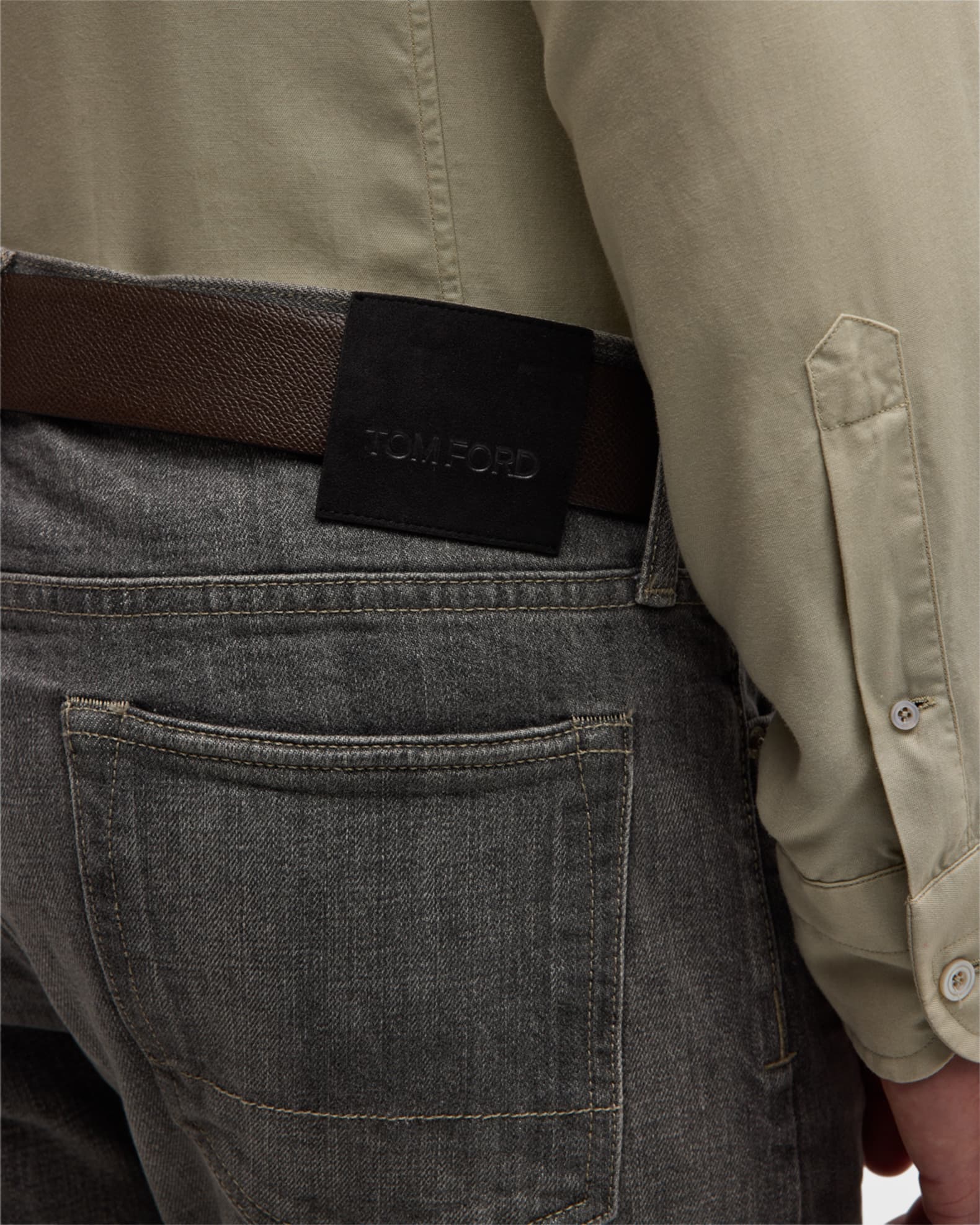 TOM FORD Men's Selvedge Slim-Fit Jeans | Neiman Marcus