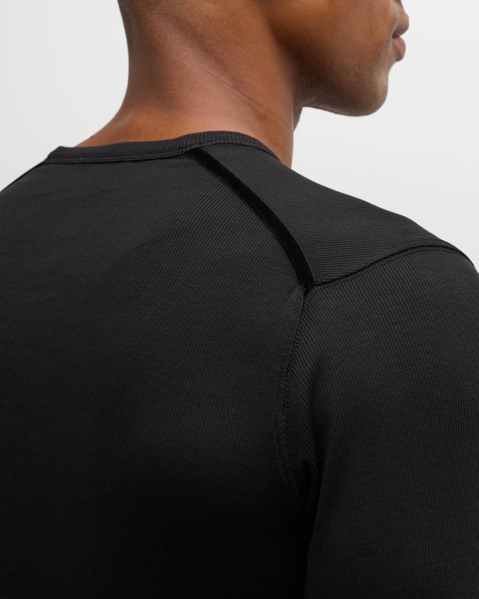 Tシャツ・カットソー TOM FORD RIBBED LONGSLEEVES HENLEY T-SHIRT TOM FORD Men's Ribbed Henley Long-Sleeve T-Shirt | Neiman Marcus