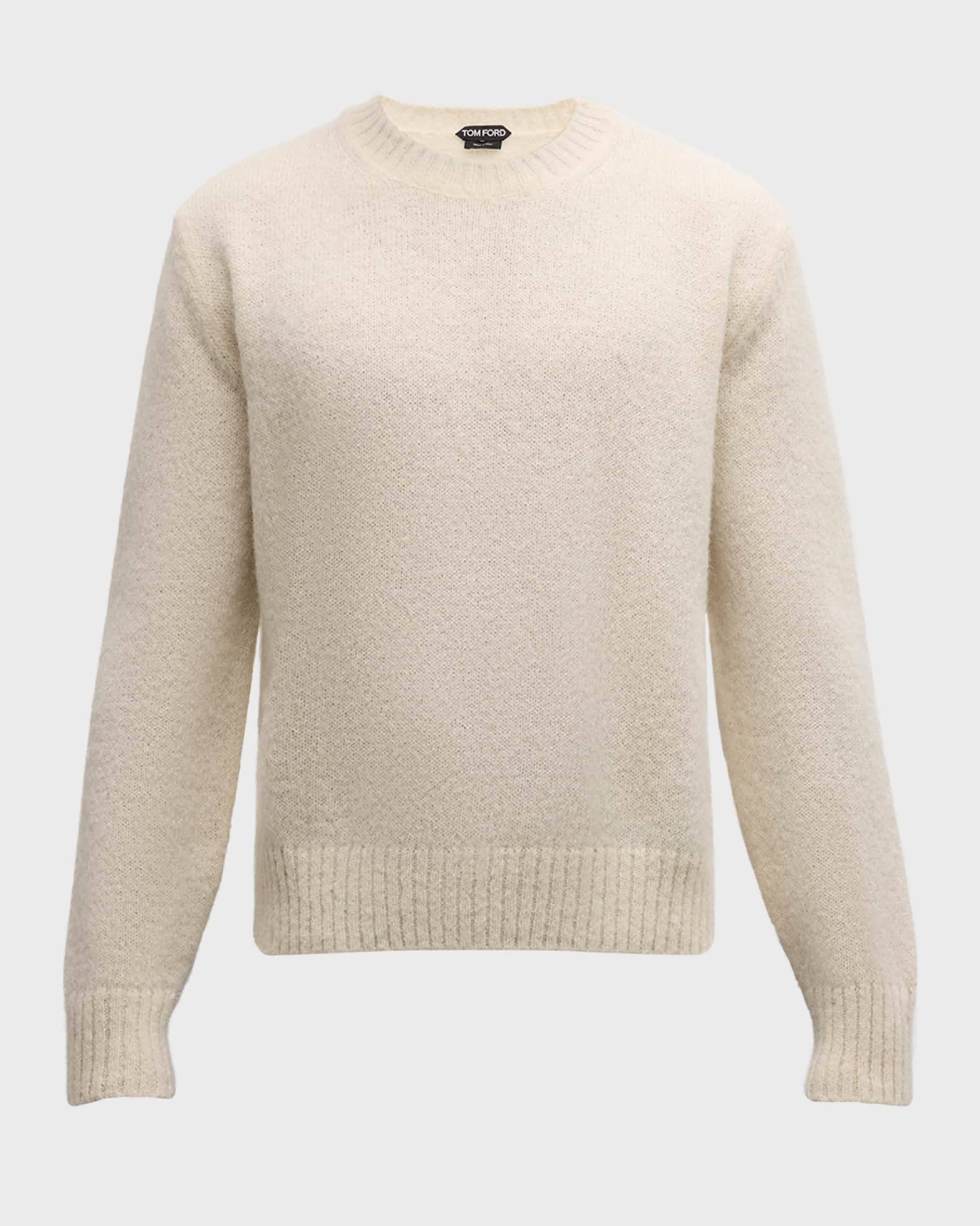 TOM FORD Men's Wool Crewneck Sweater | Neiman Marcus