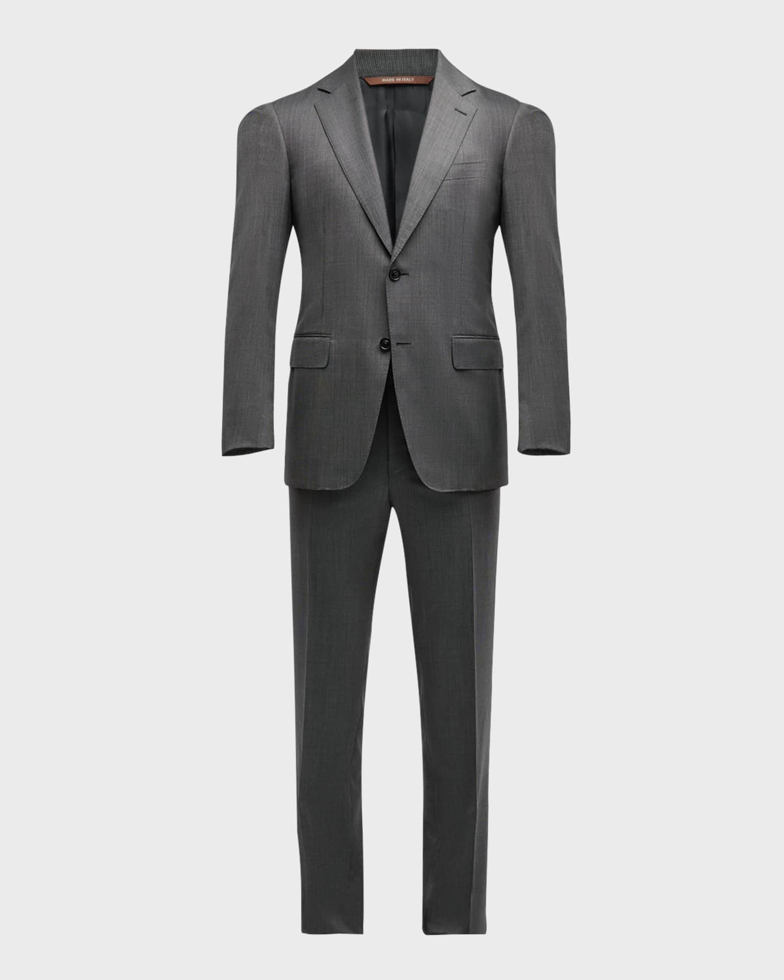 Men s 150s Wool Tic Suit
