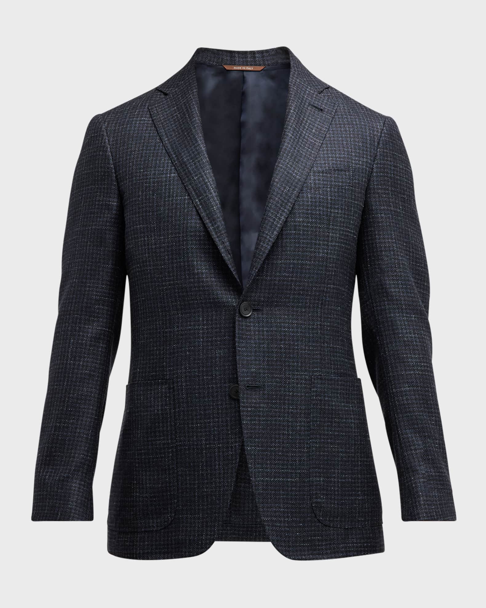 Men's Small Check Sport Coat  0