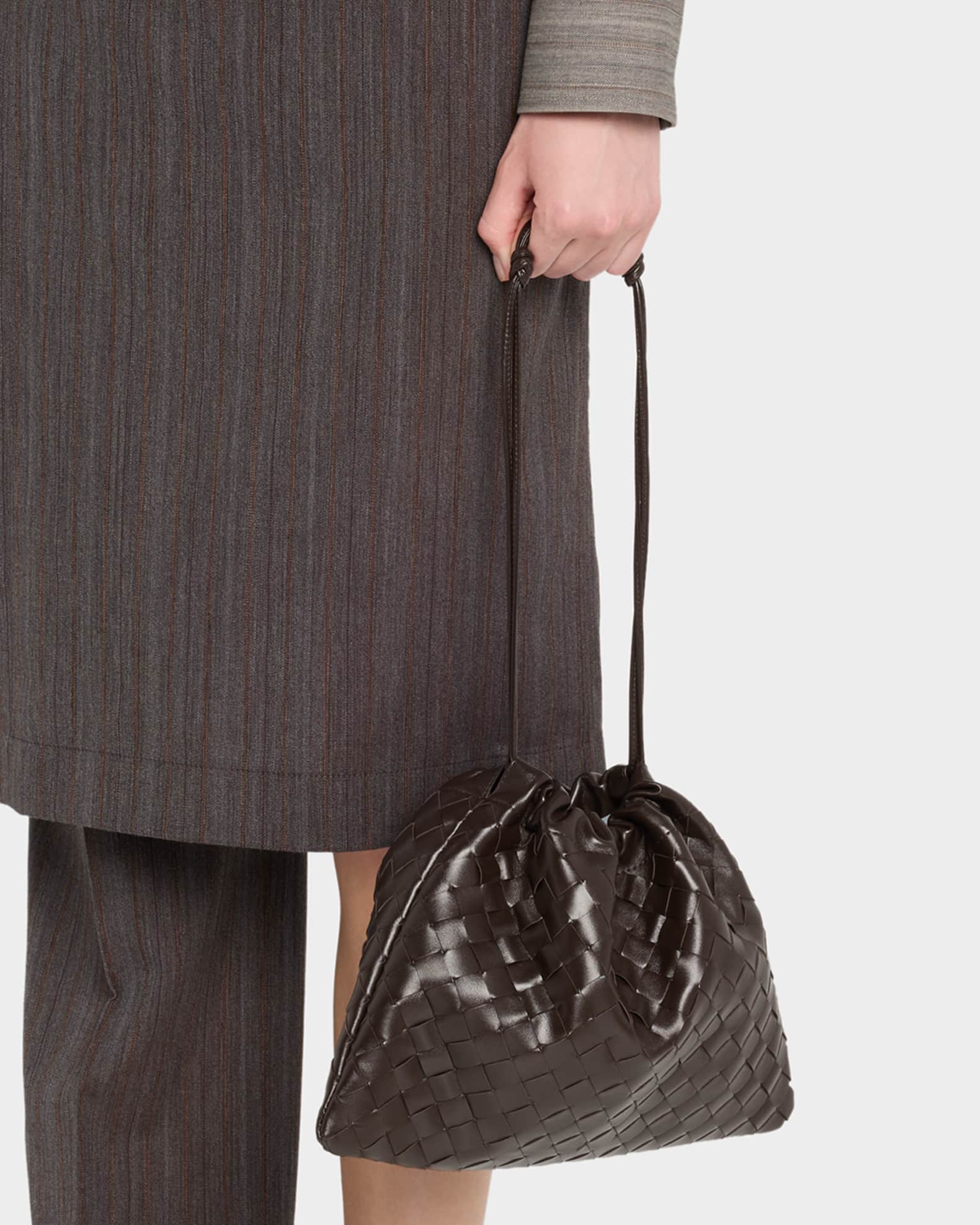 Bottega Veneta Medium Leather Pouch Bag | Neiman Marcus