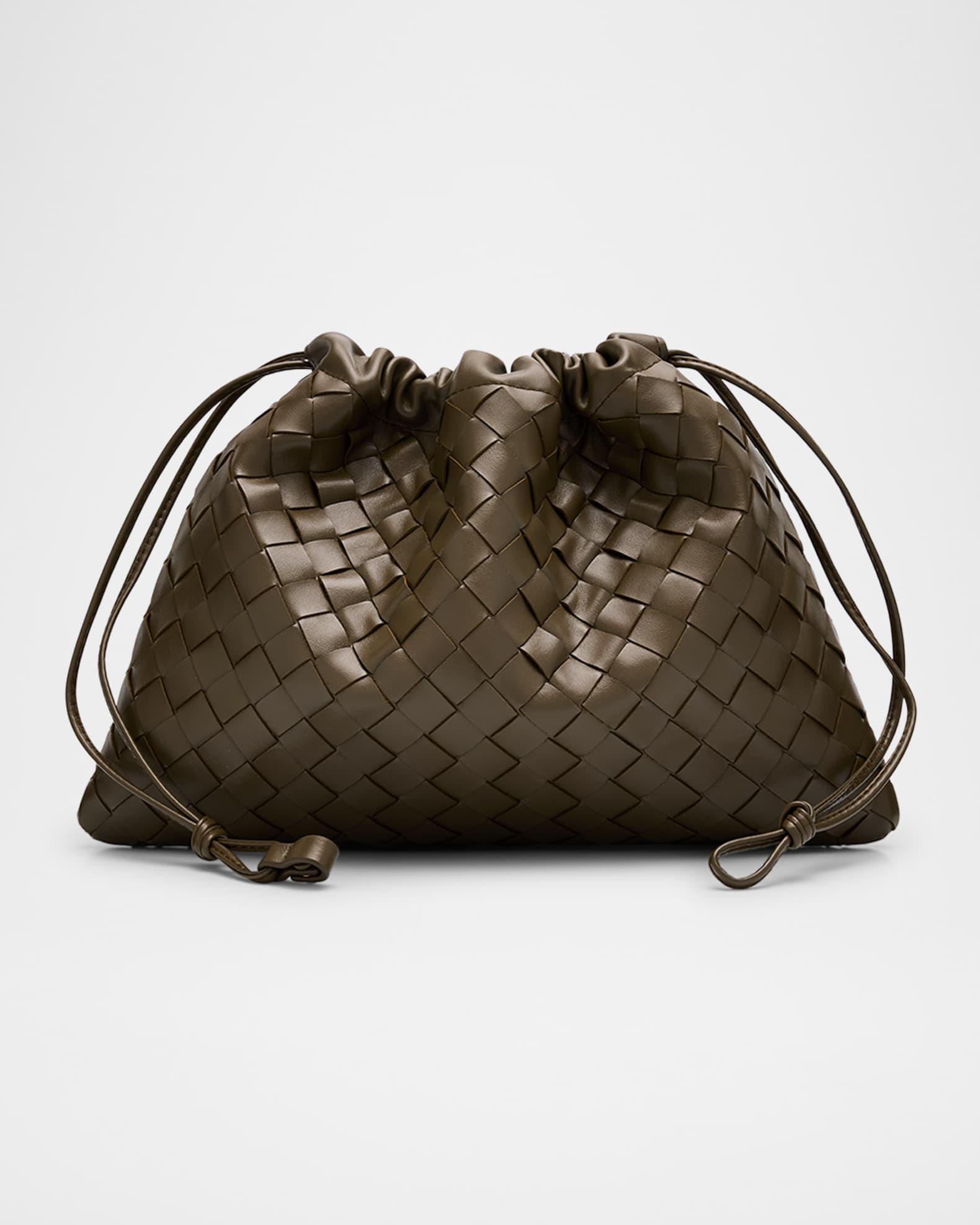 Medium Leather Pouch Bag 0