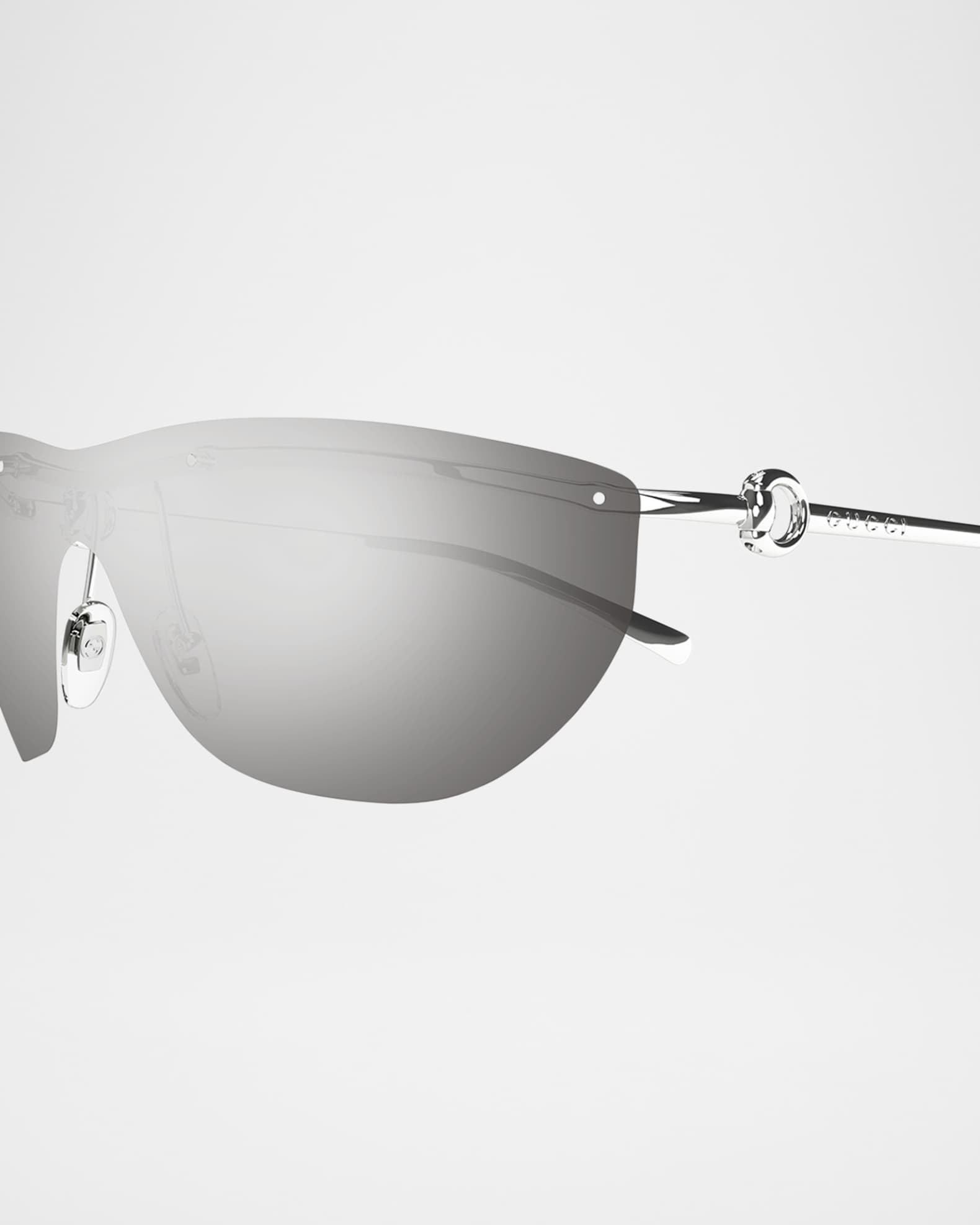 Horsebit Metal Wrap Sunglasses - Thumbnail 2