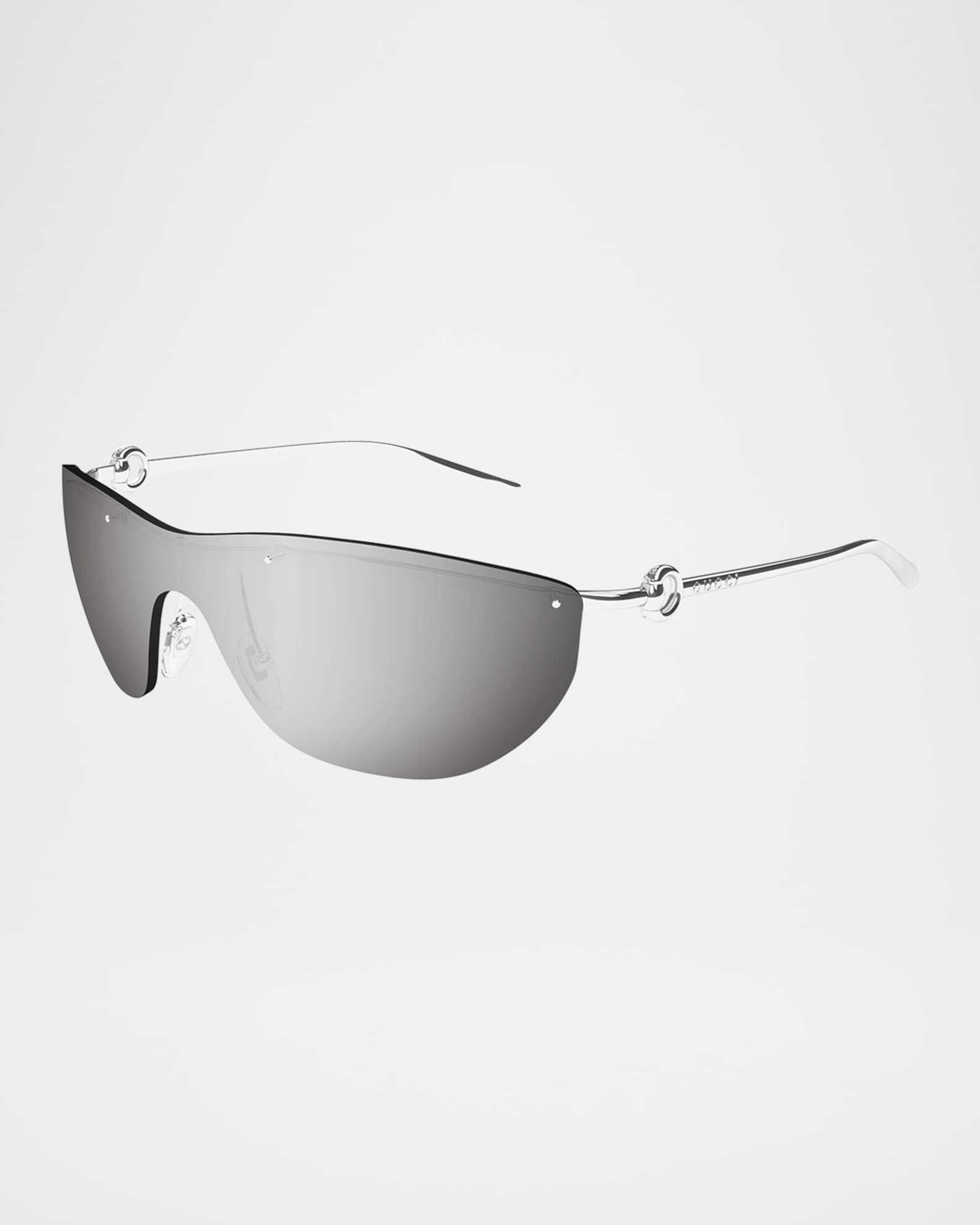 Horsebit Metal Wrap Sunglasses
