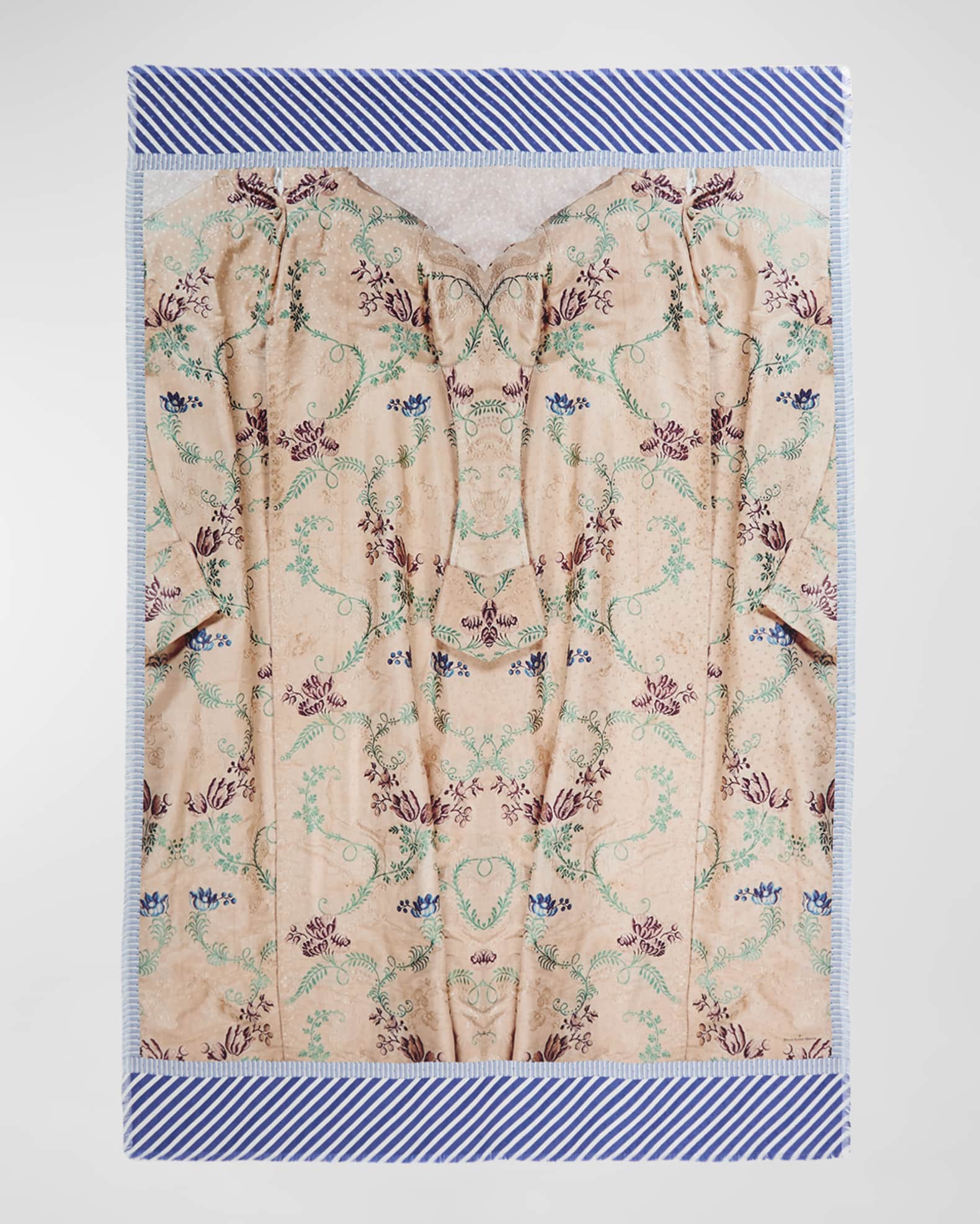 Pallino Mixed Patterned Silk Scarf  0