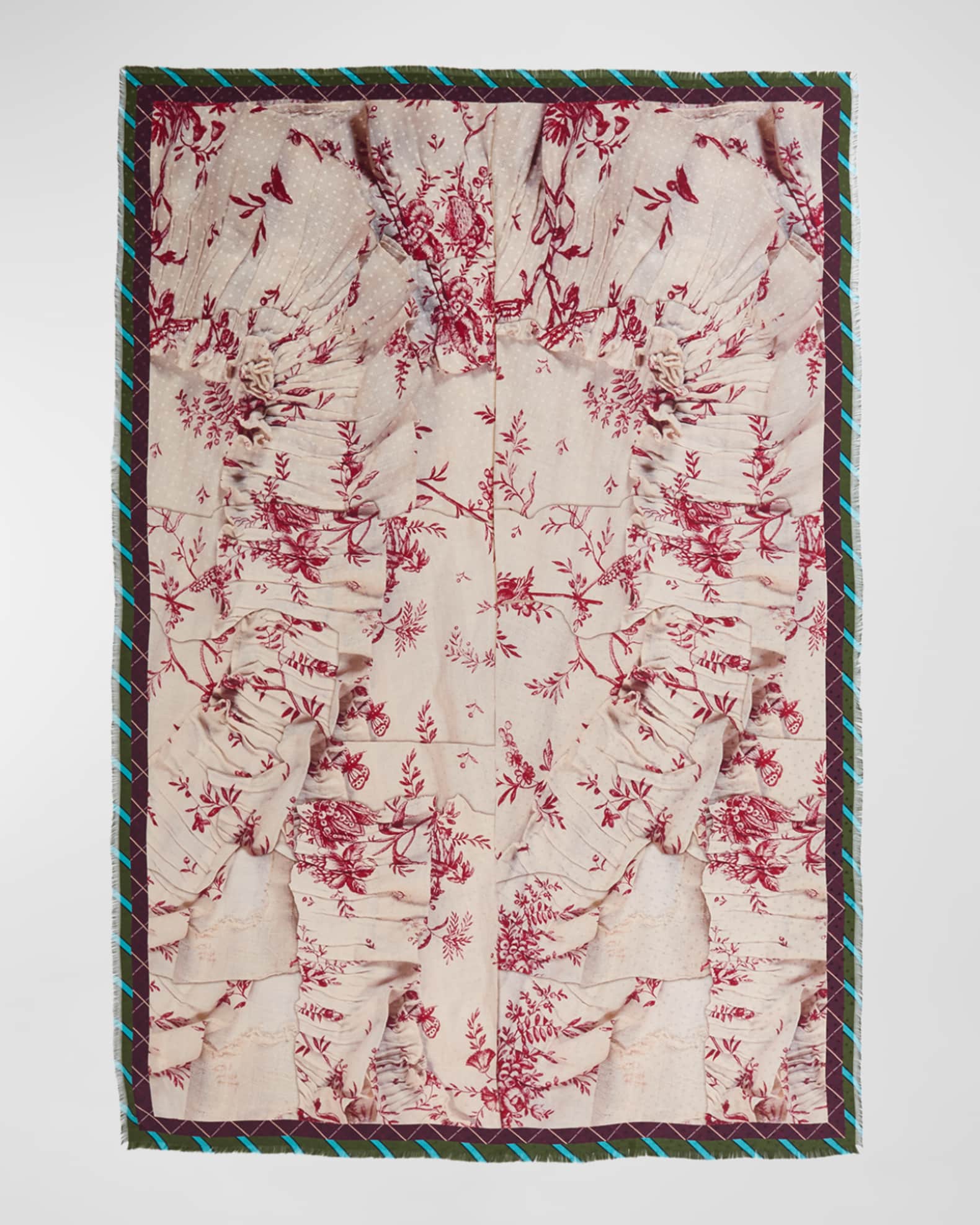 Pierre-Louis Mascia Pallino Mixed Patterned Silk Scarf