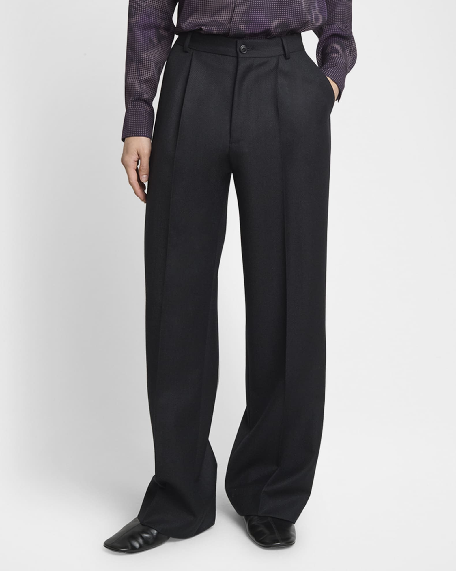 Dries Van Noten Men's Penrud Wool Pants Neiman Marcus