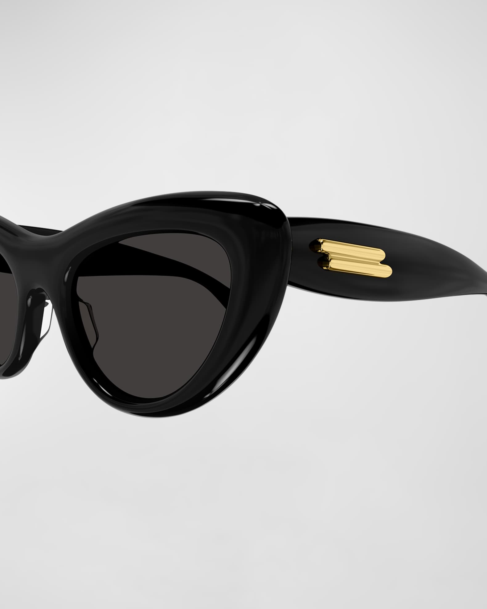 Bottega Veneta Curvy Acetate Cat-Eye Sunglasses | Neiman Marcus