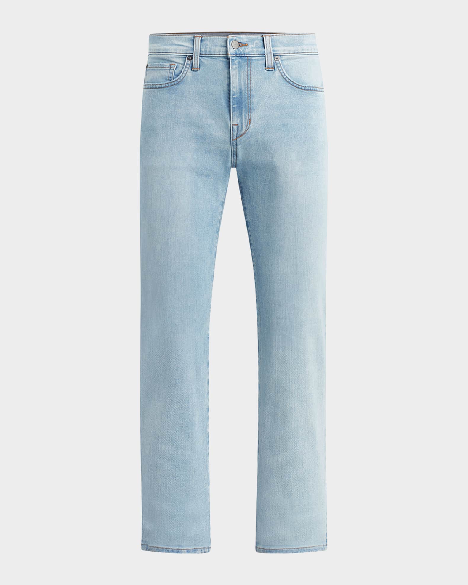 Jean Mandy, jambe droite et large, coutures fantaisie, jean gris foncé