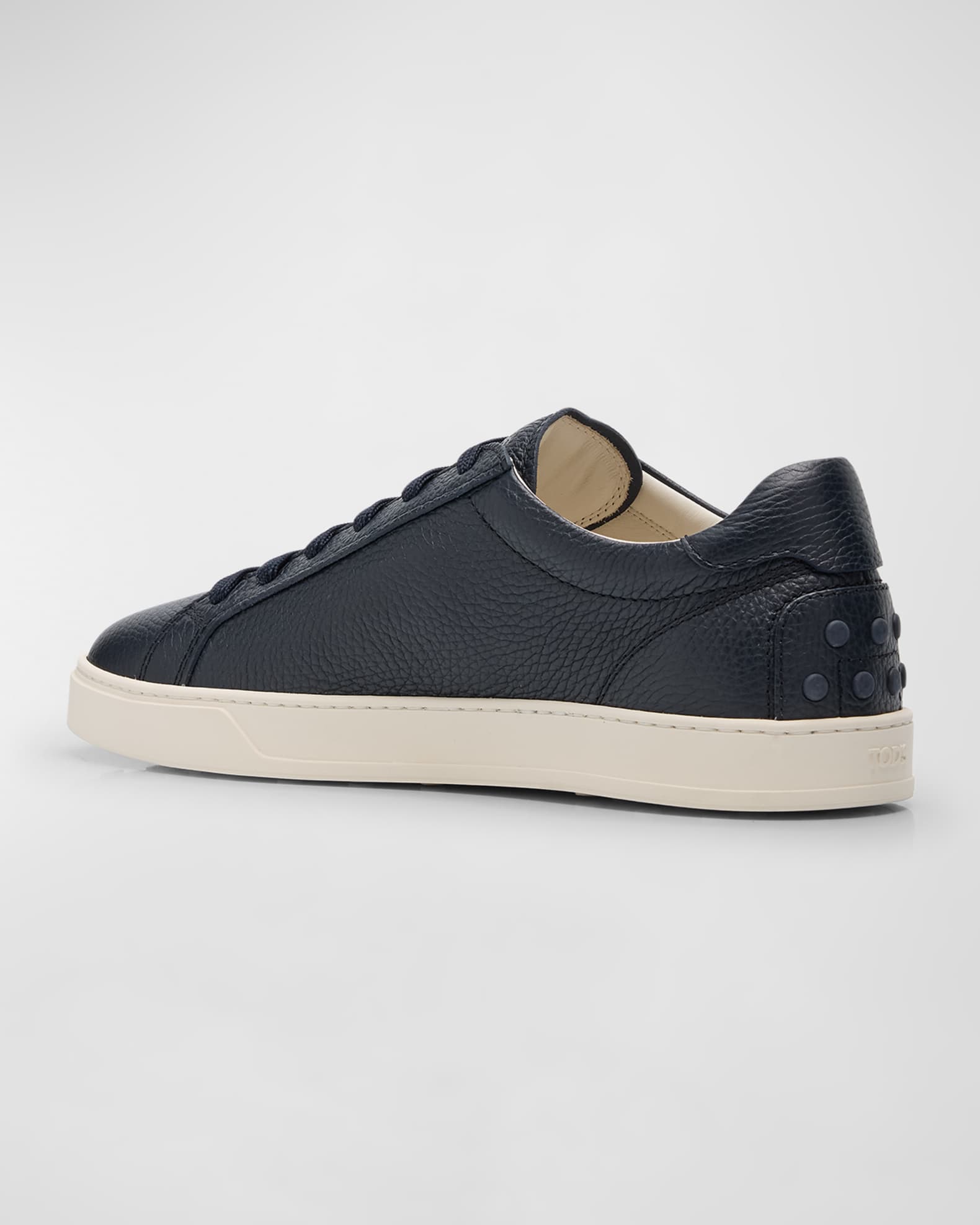 Tod's Men's Grained Leather Low-Top Sneakers | Neiman Marcus