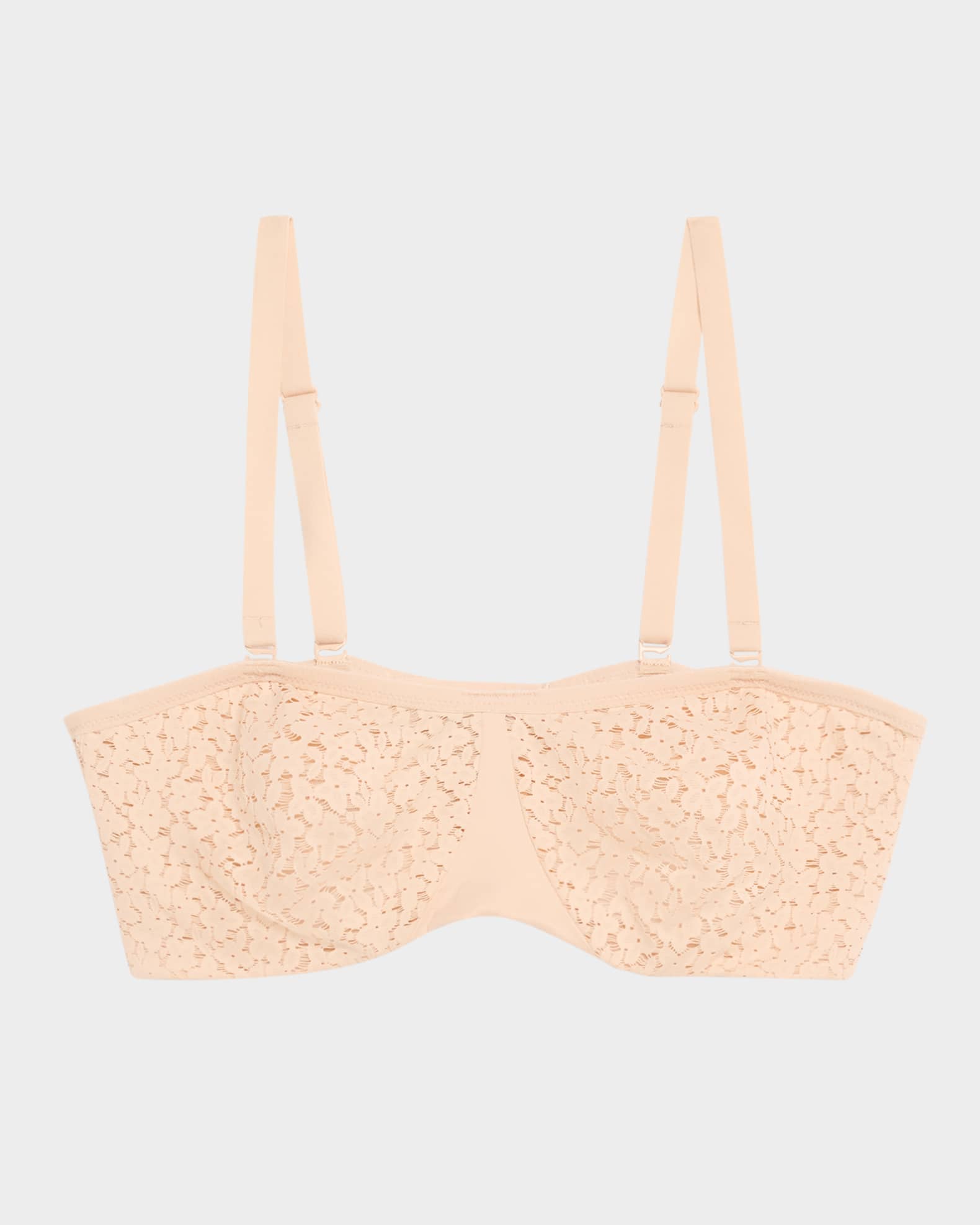 Nora Strapless Floral Lace Bra 0
