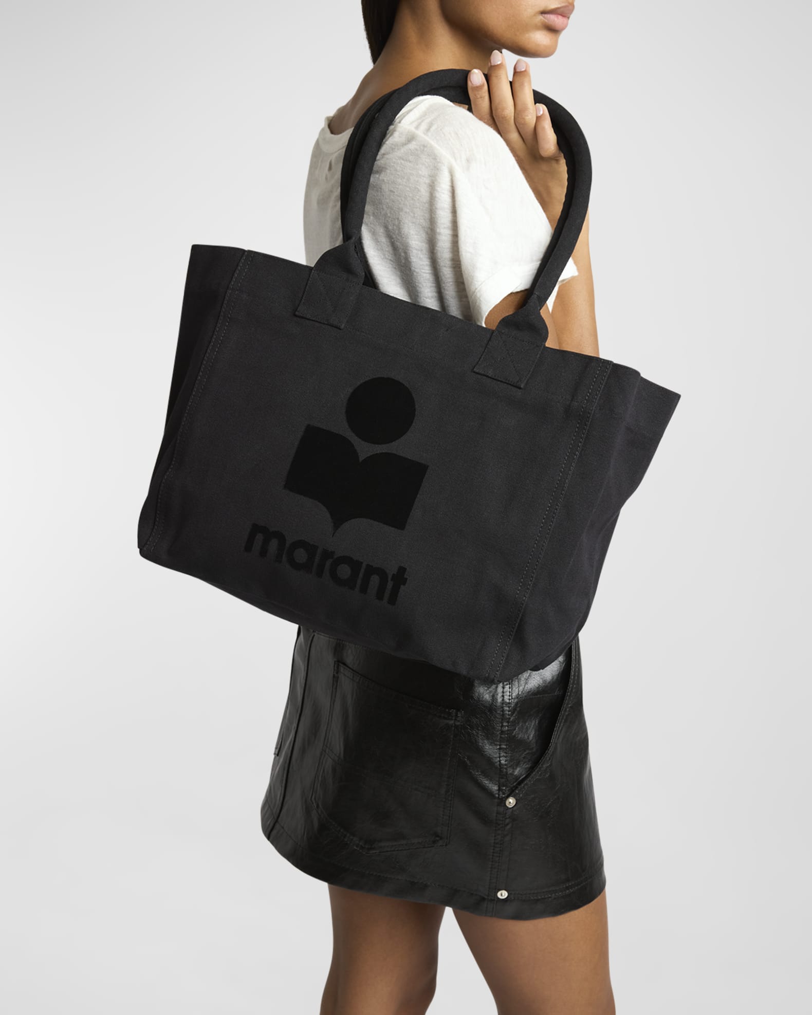【関税込み】Yenky Shoulder Bag - Isabel Marant - Cotton - Mu ISABEL MARANT Beige Cotton Yenky Zipped Shopping Bag