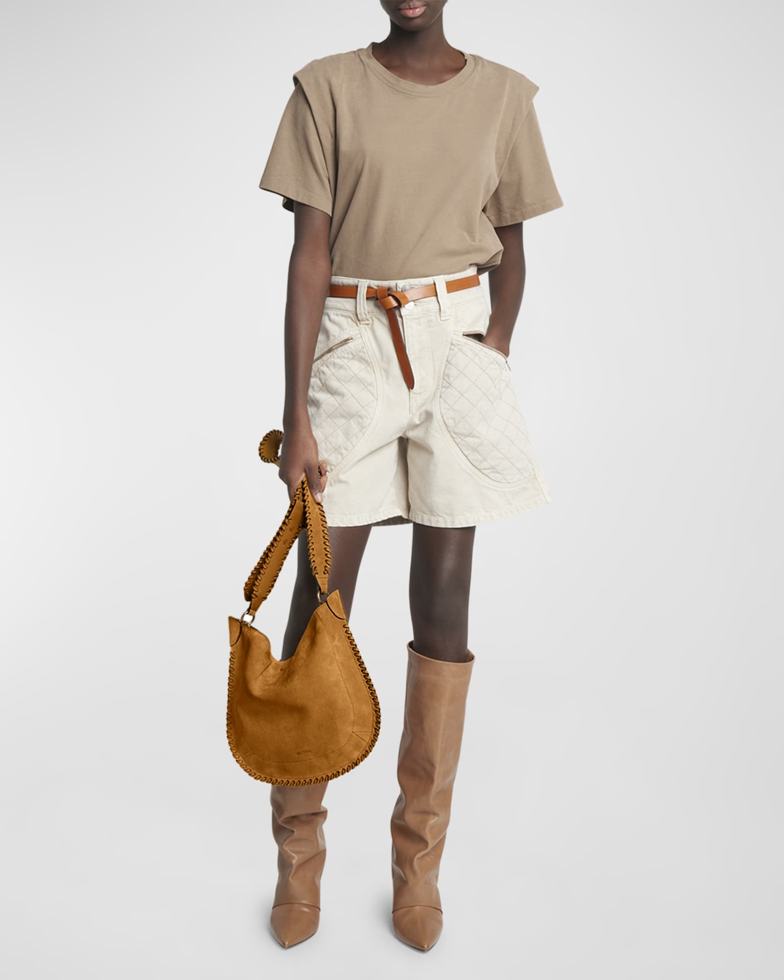 Oskan Soft Suede Crossbody Bag 1
