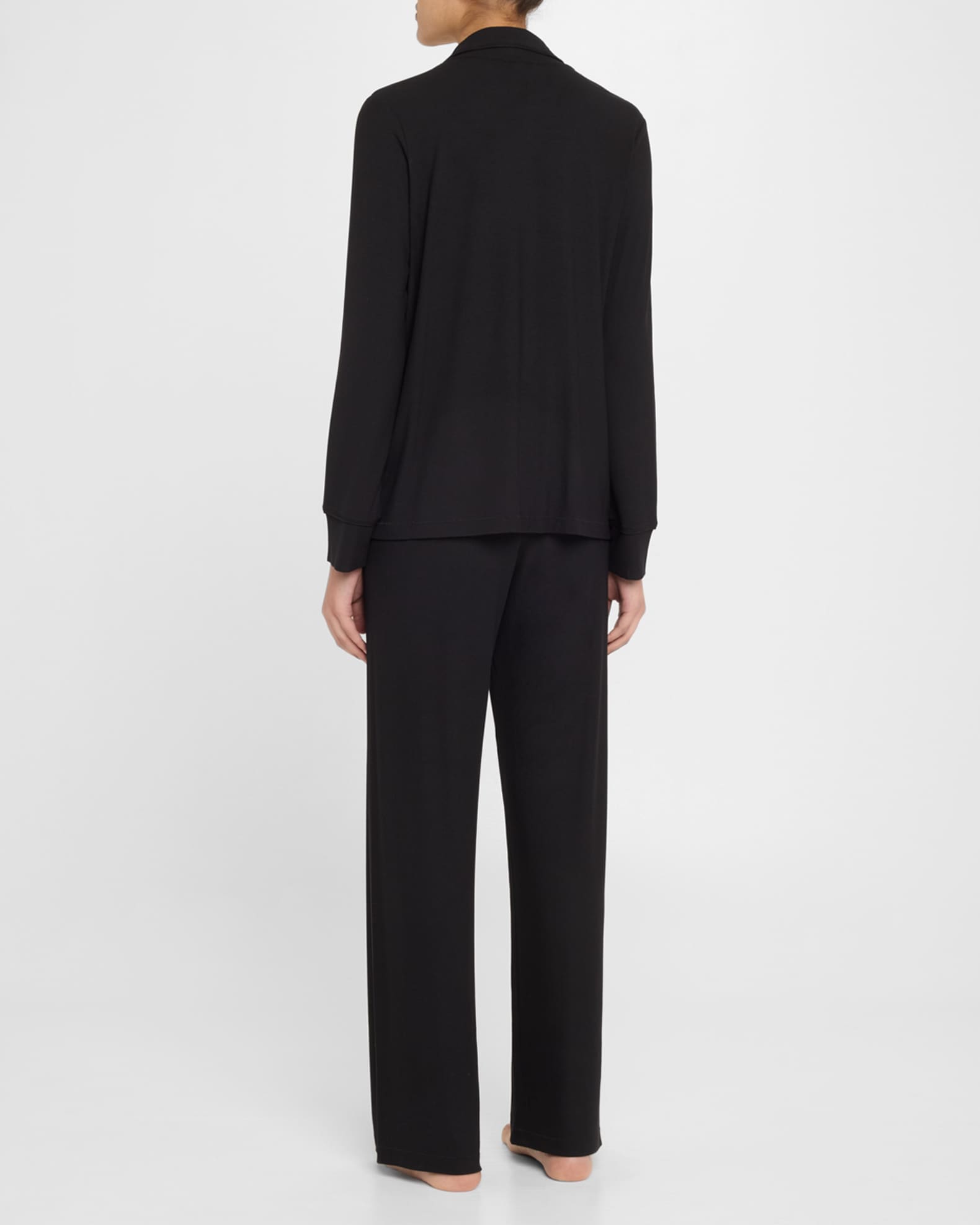 【関税込み】SKIMS ブラック Soft Lounge パジャマセット SKIMS Soft Lounge Ribbed Sleep Set | Neiman Marcus