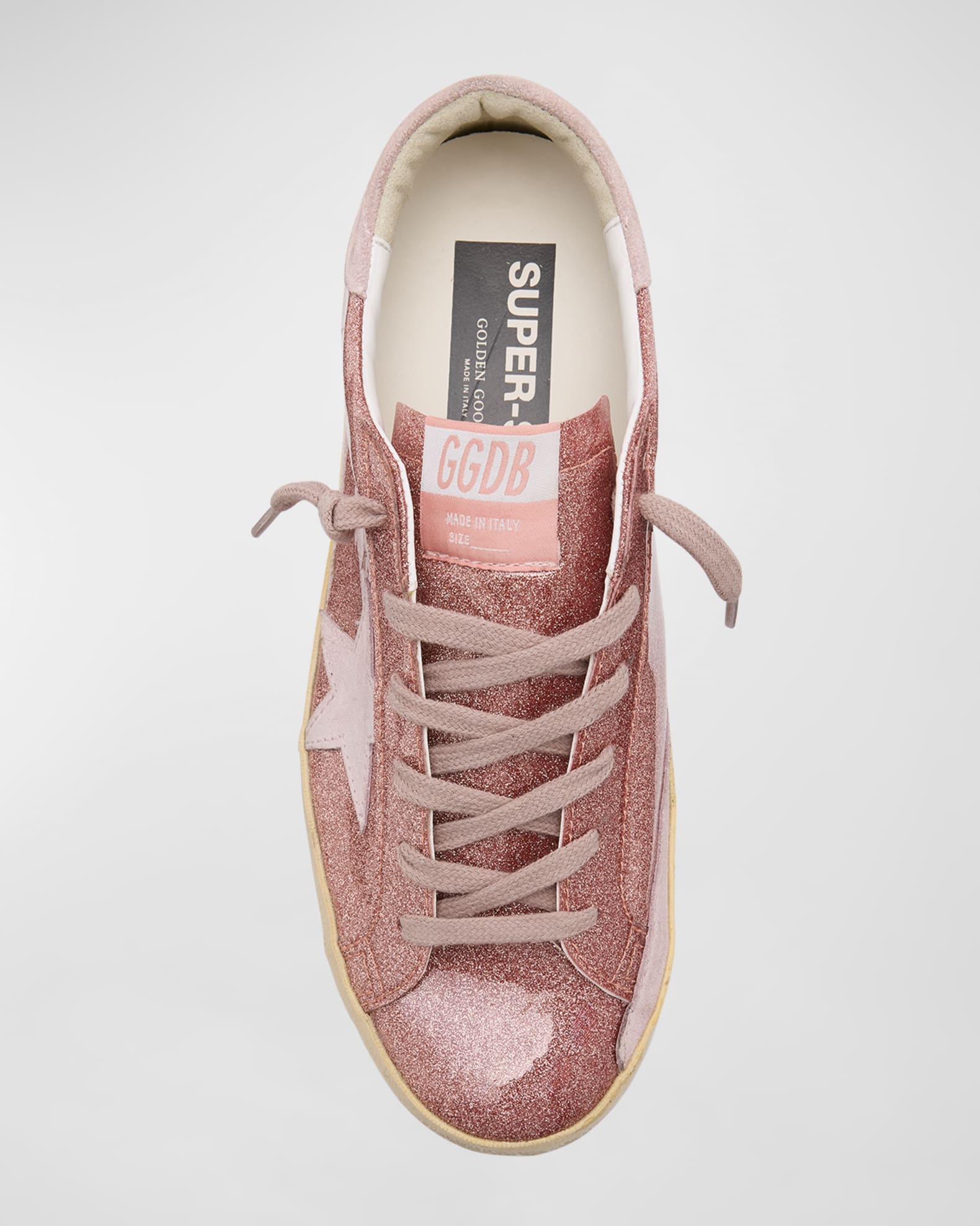 Golden Goose Super Star Glitter Low-Top Sneakers | Neiman Marcus