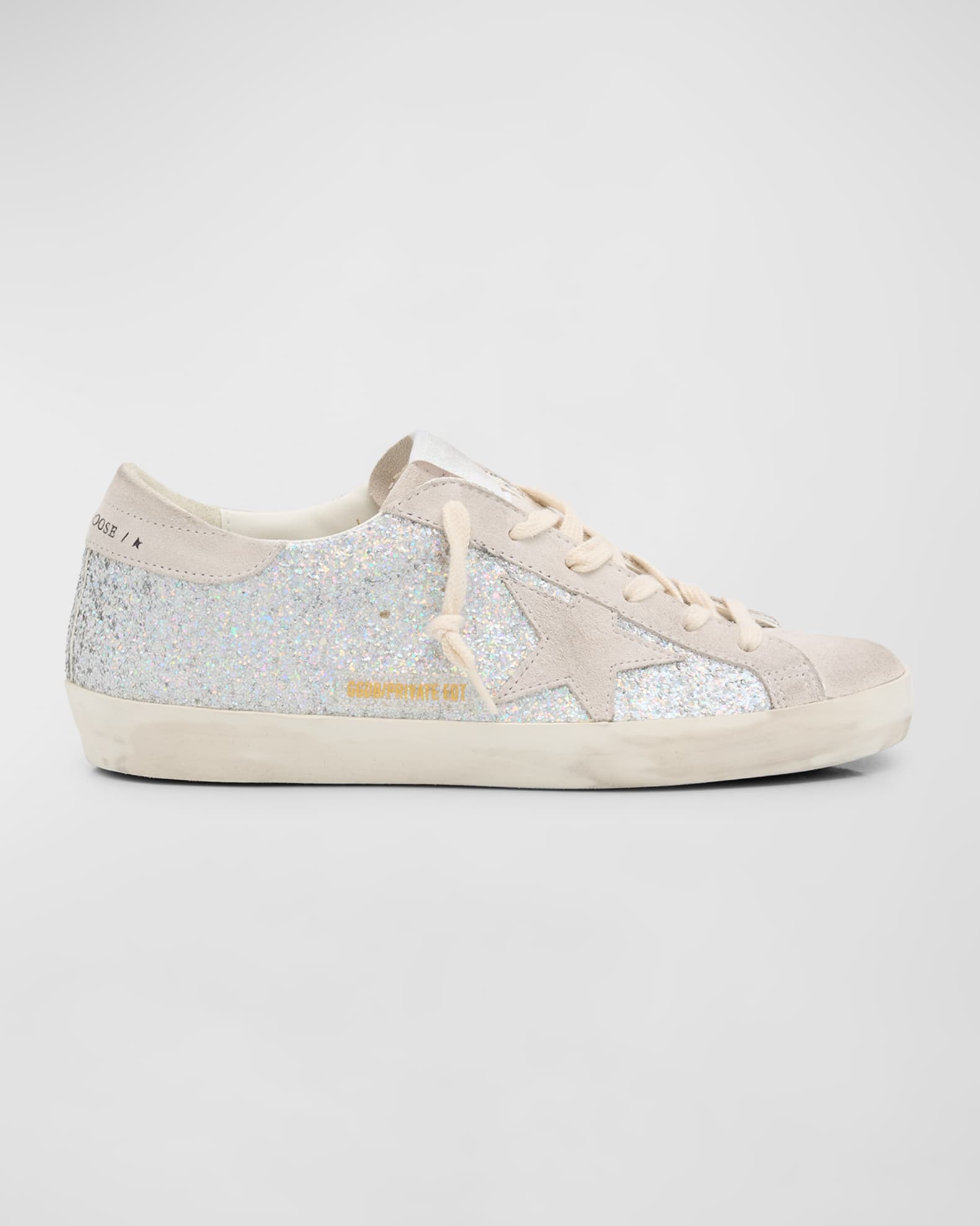 Super Star Glitter Leather Low-Top Sneakers 0