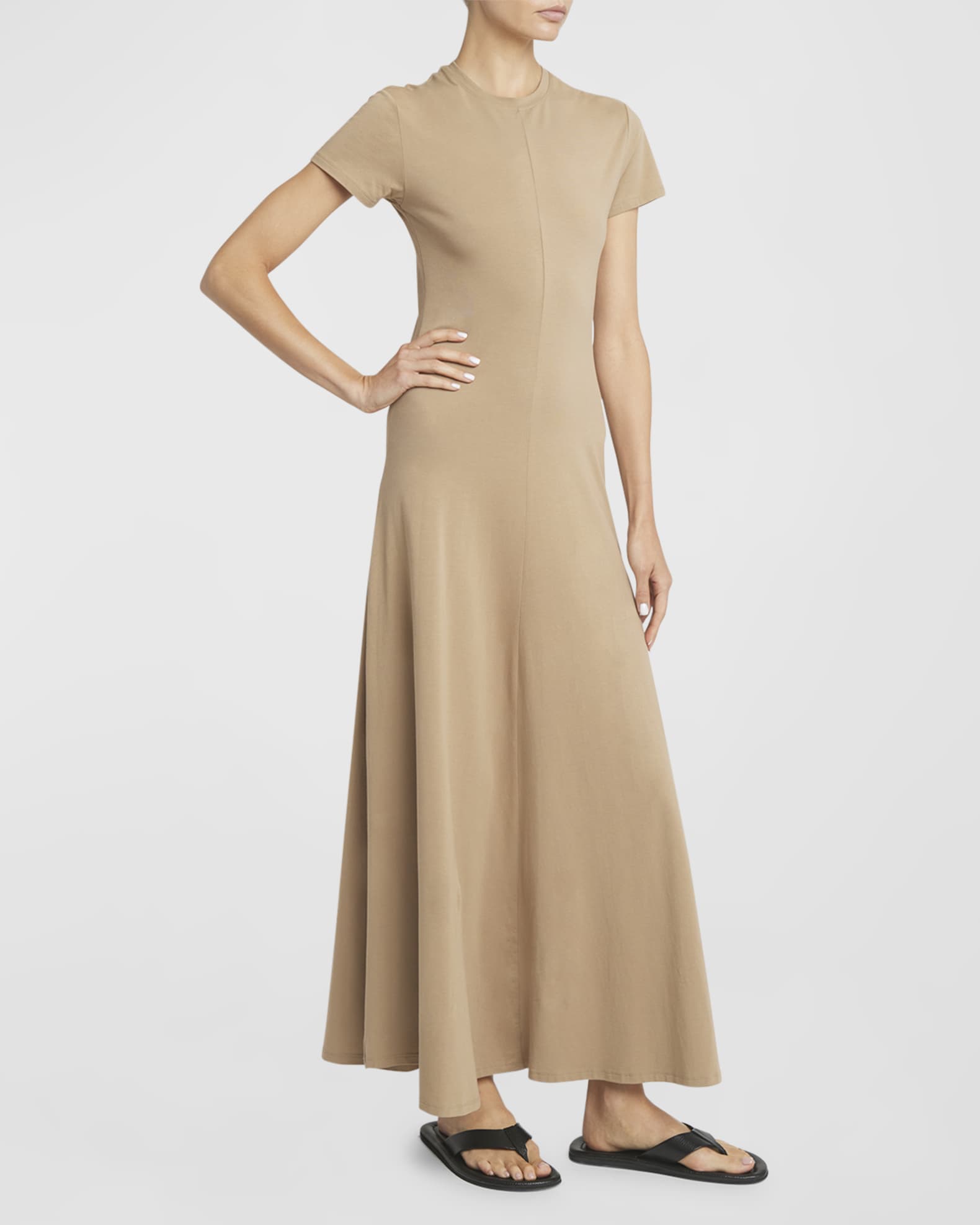 Noelle Dress in Jersey Khaki Proenza Schouler White Label