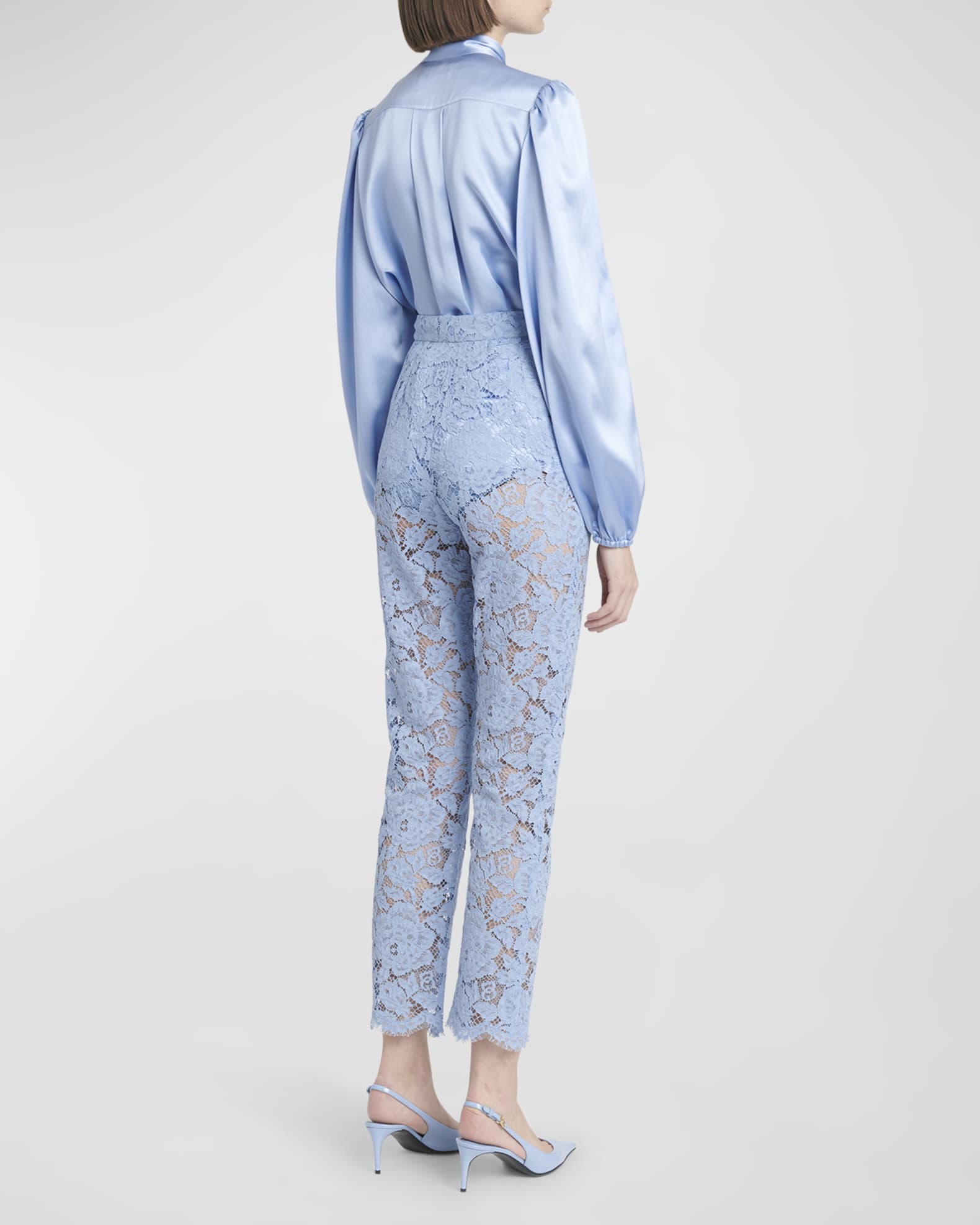 パンツ DOLCE & GABBANA CORDONETTO LACE TROUSERS Cordonetto lace pants in Beige for Men | Dolce&Gabbana® US