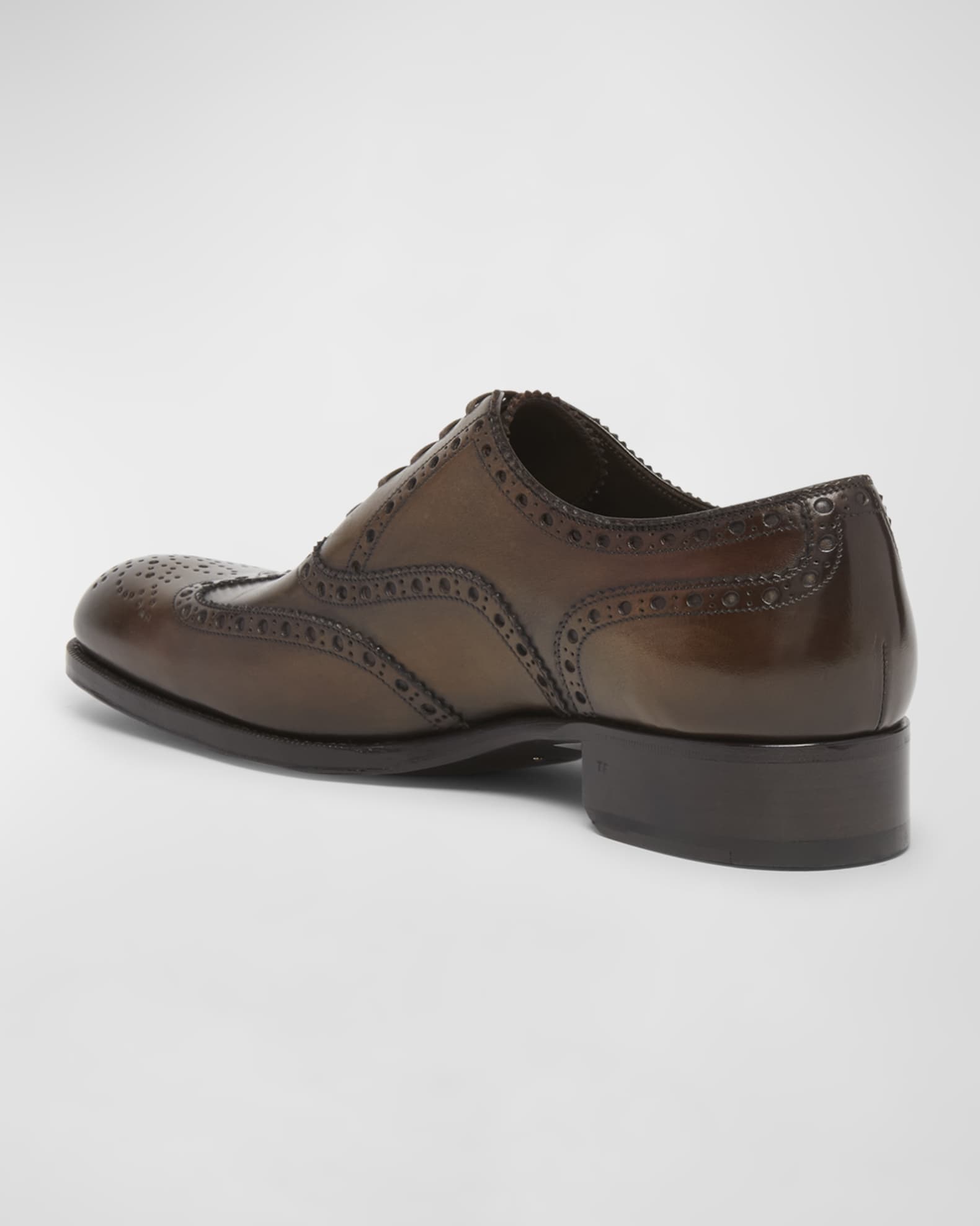 TOM FORD Men s Edgar Leather Wingtip Brogue Derby Shoes Neiman Marcus