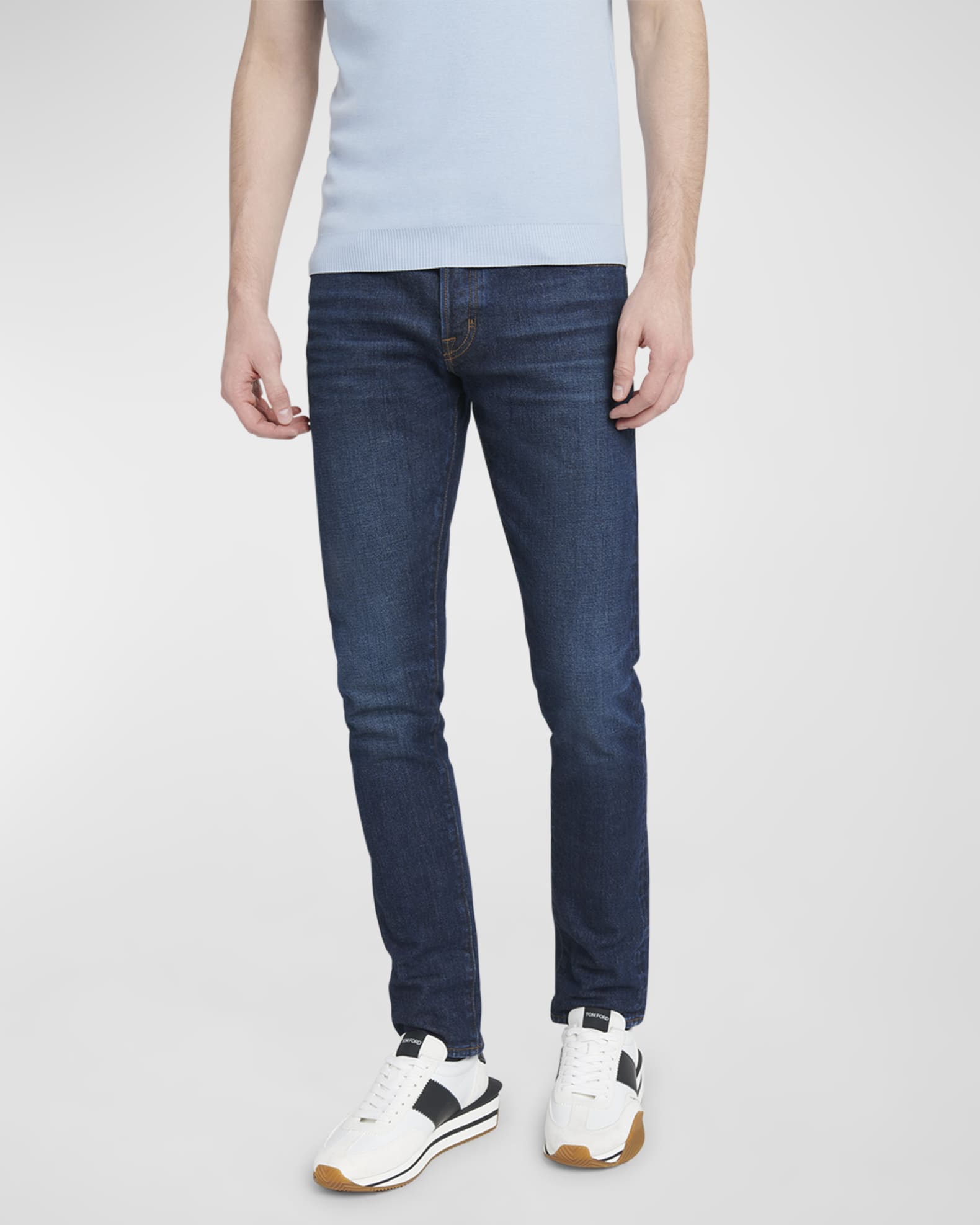Men's James Nylon and Suede Sneakers 1