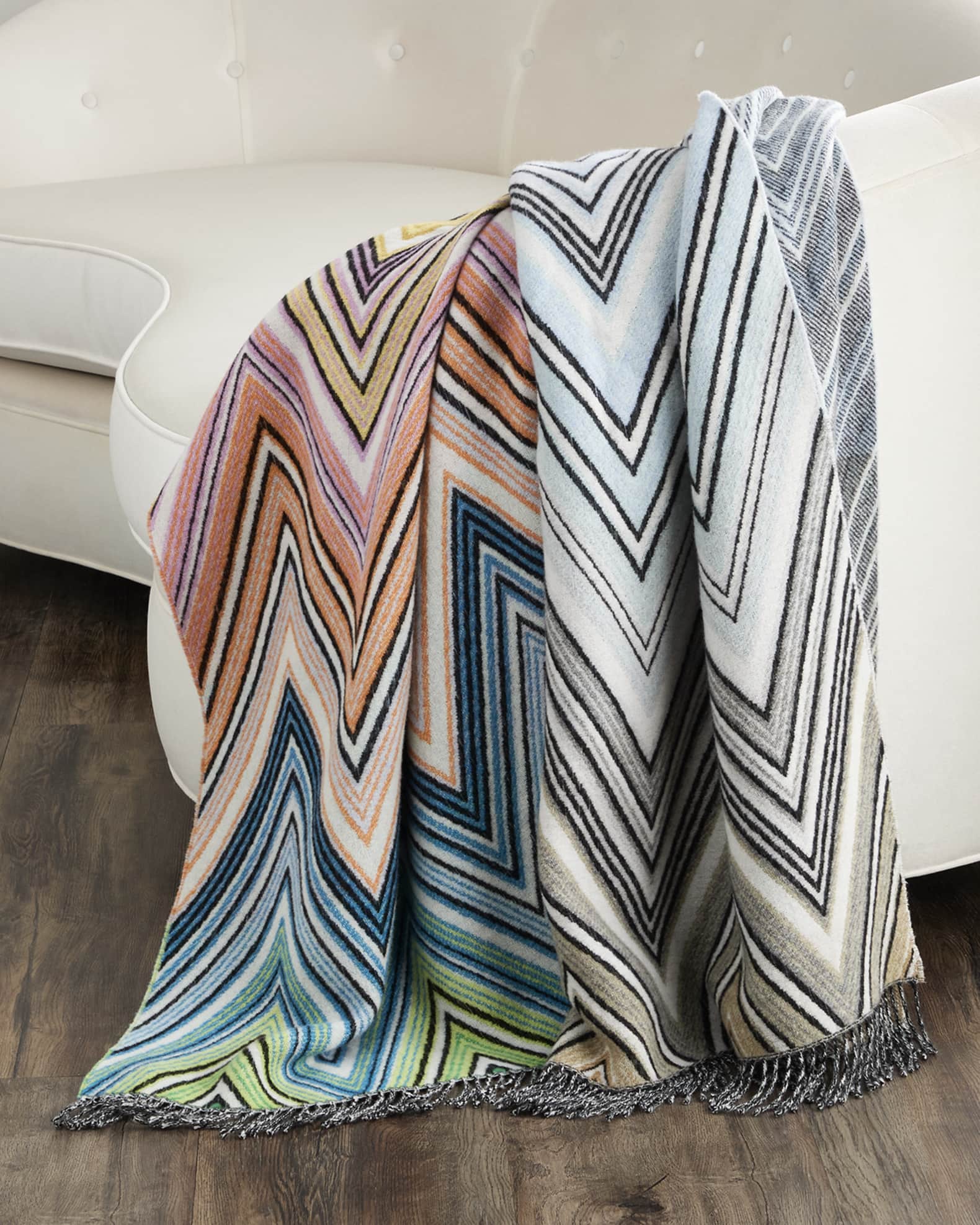 Plume Wool-Blend Throw, 51" x 75" 0