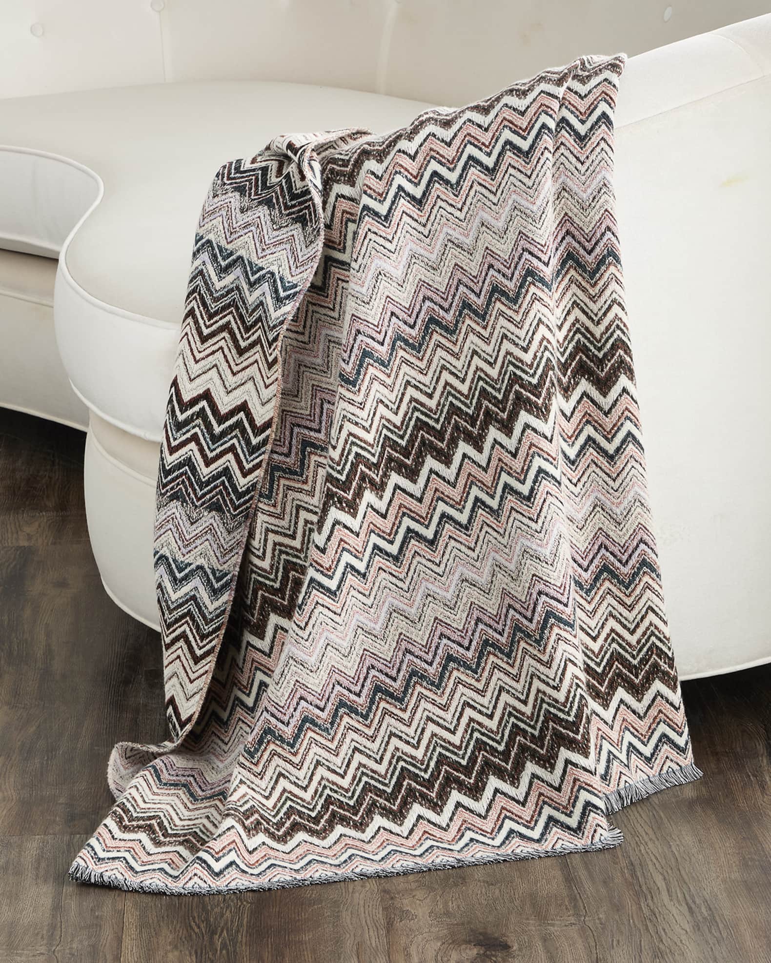 Forest Chevron Throw 1