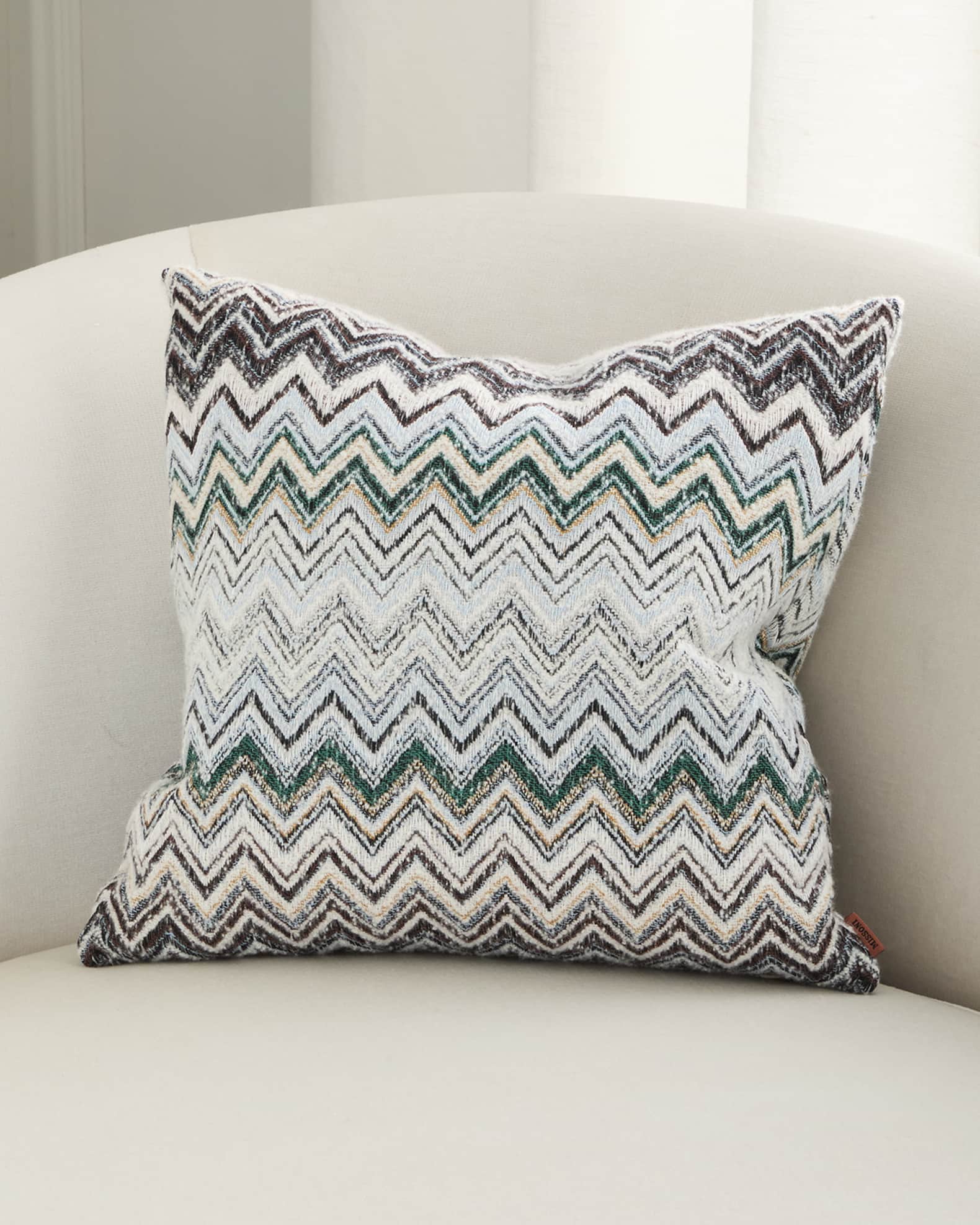 Forest Chevron Decorative Cushion 0