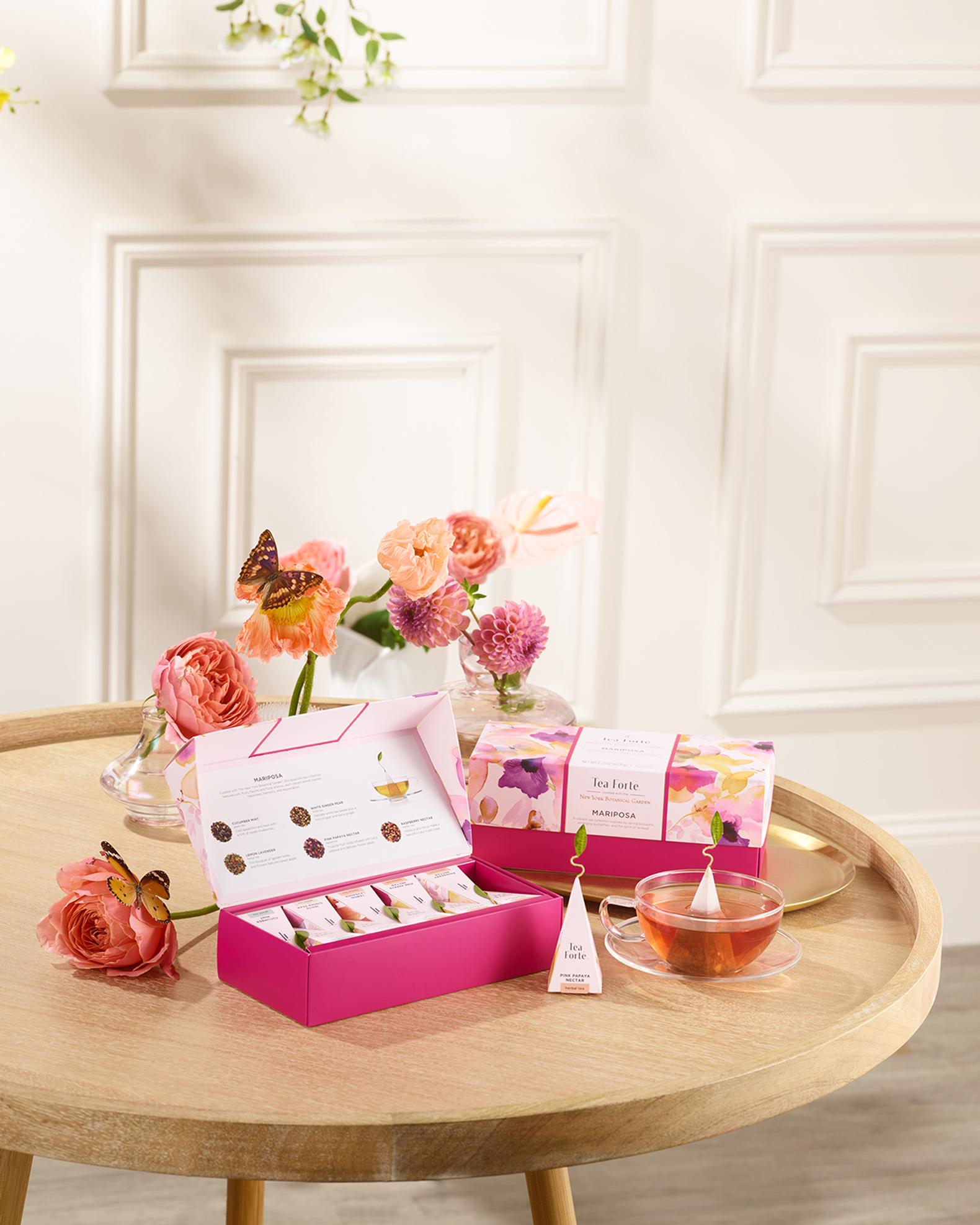 Tea Forte Mariposa Petite Presentation Tea Box | Neiman Marcus