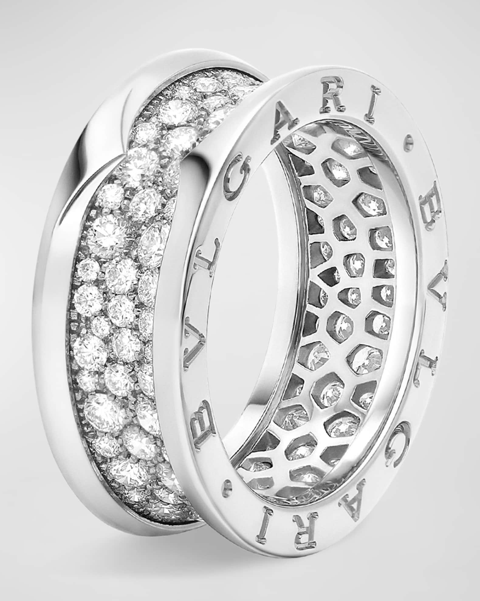 18K White Gold B.Zero1 Full Pave Ring 0