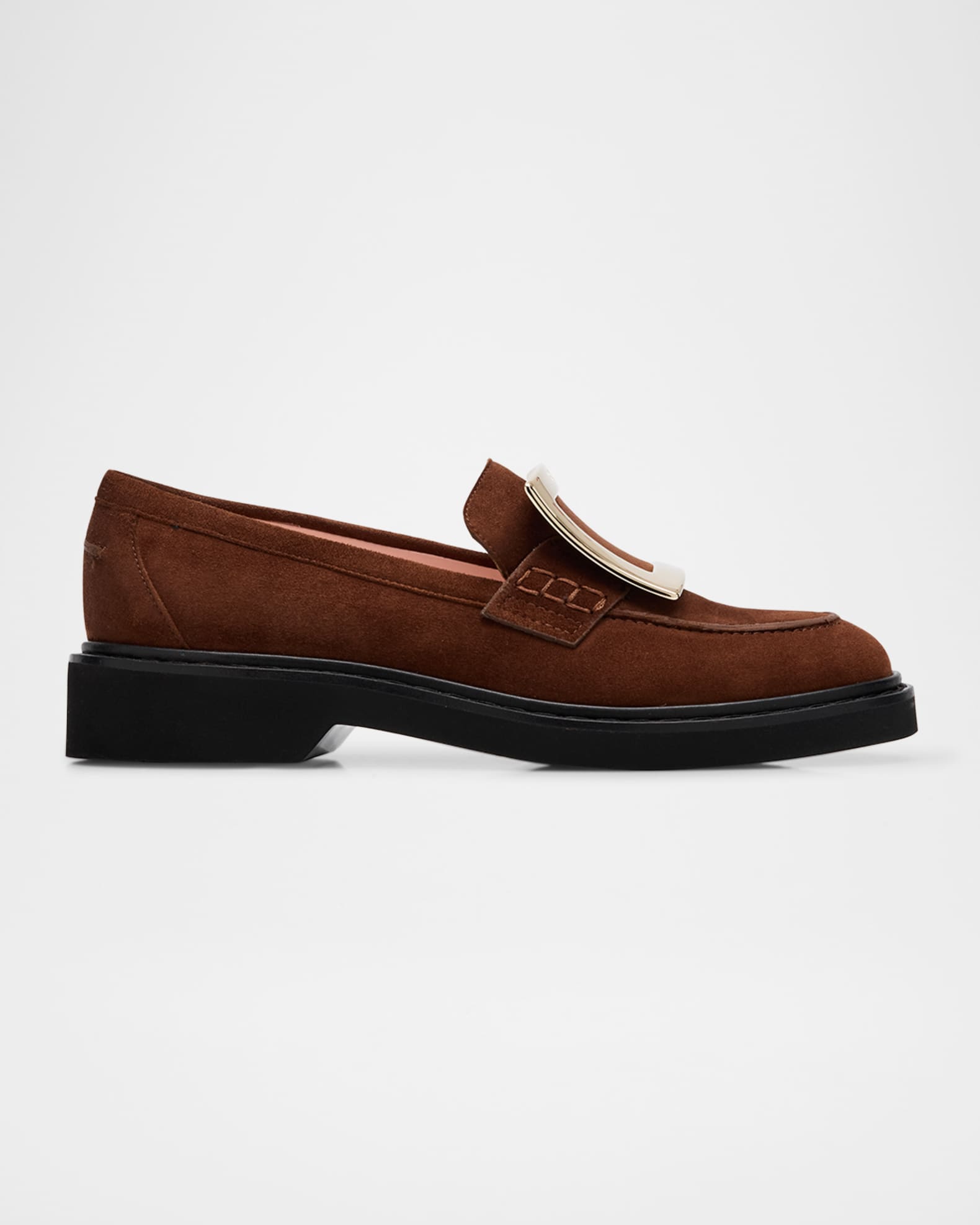 Viv Rangers Suede Buckle Loafers 0