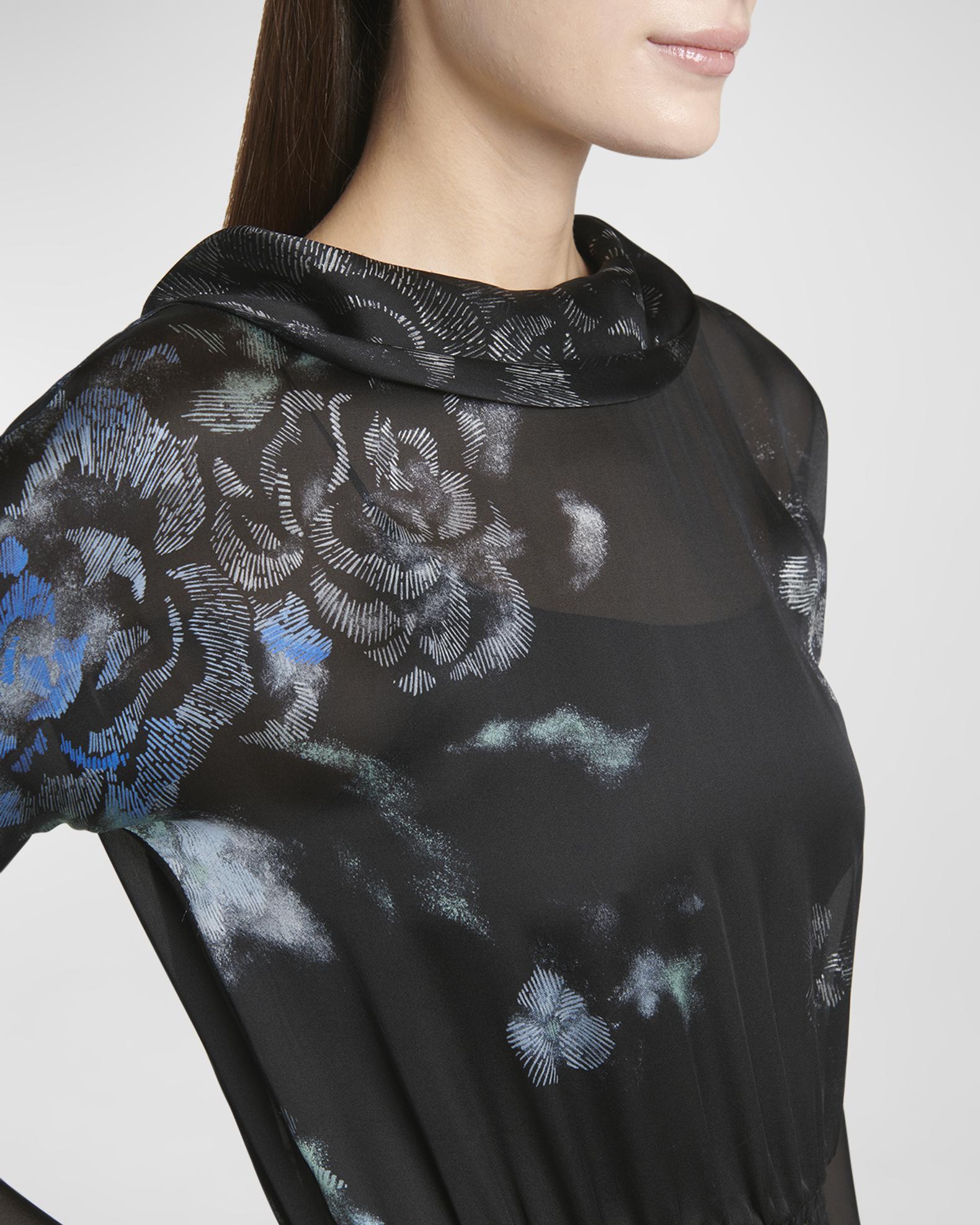 armani silk chiffon dress with delicate floral print GIORGIO ARMANI Floral Print Silk Strapless Evening Gown at 1stDibs