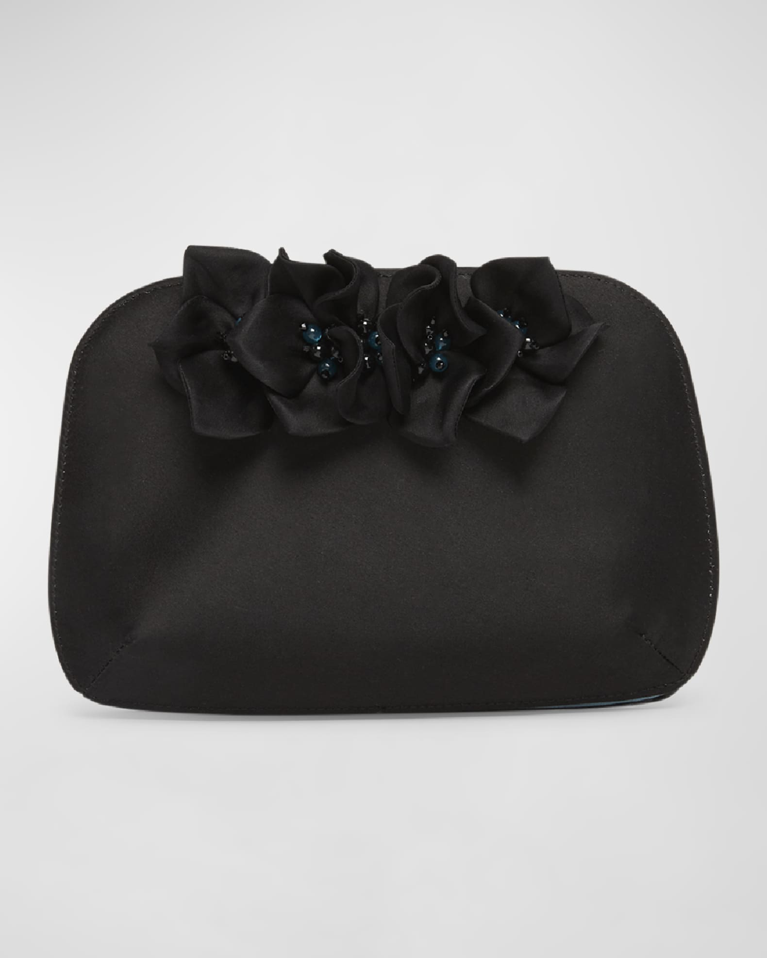 Giorgio Armani La Prima Floral Satin Clutch Bag Neiman Marcus
