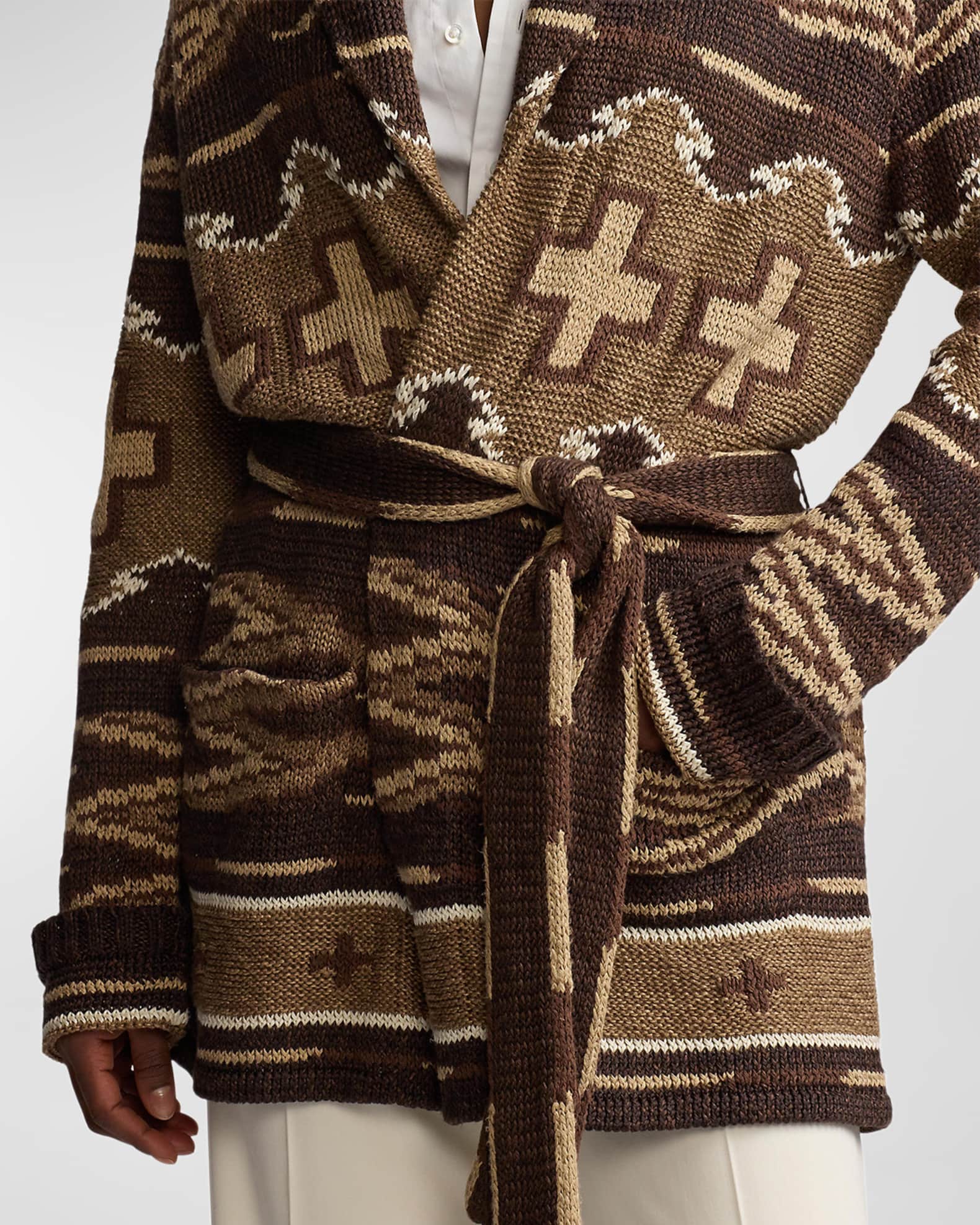 Srallison O Neck Cardigan Knit Rws Knitwear Falcon Melange