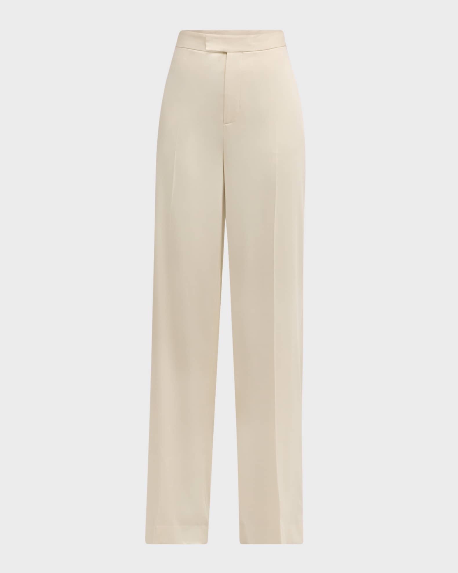 Modern Wool Wide-Leg Trousers 0