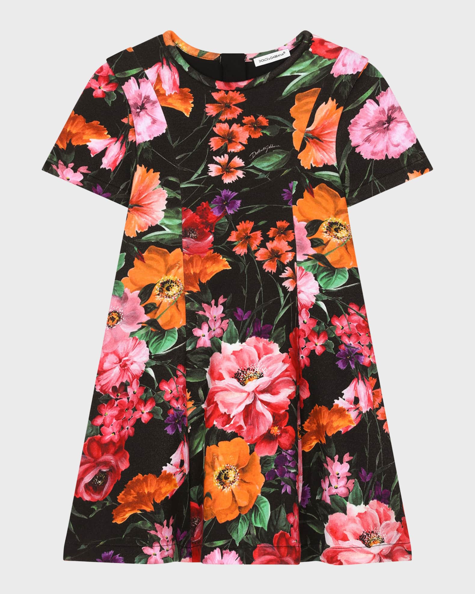 Girl's Summer Floral-Print Dress 0