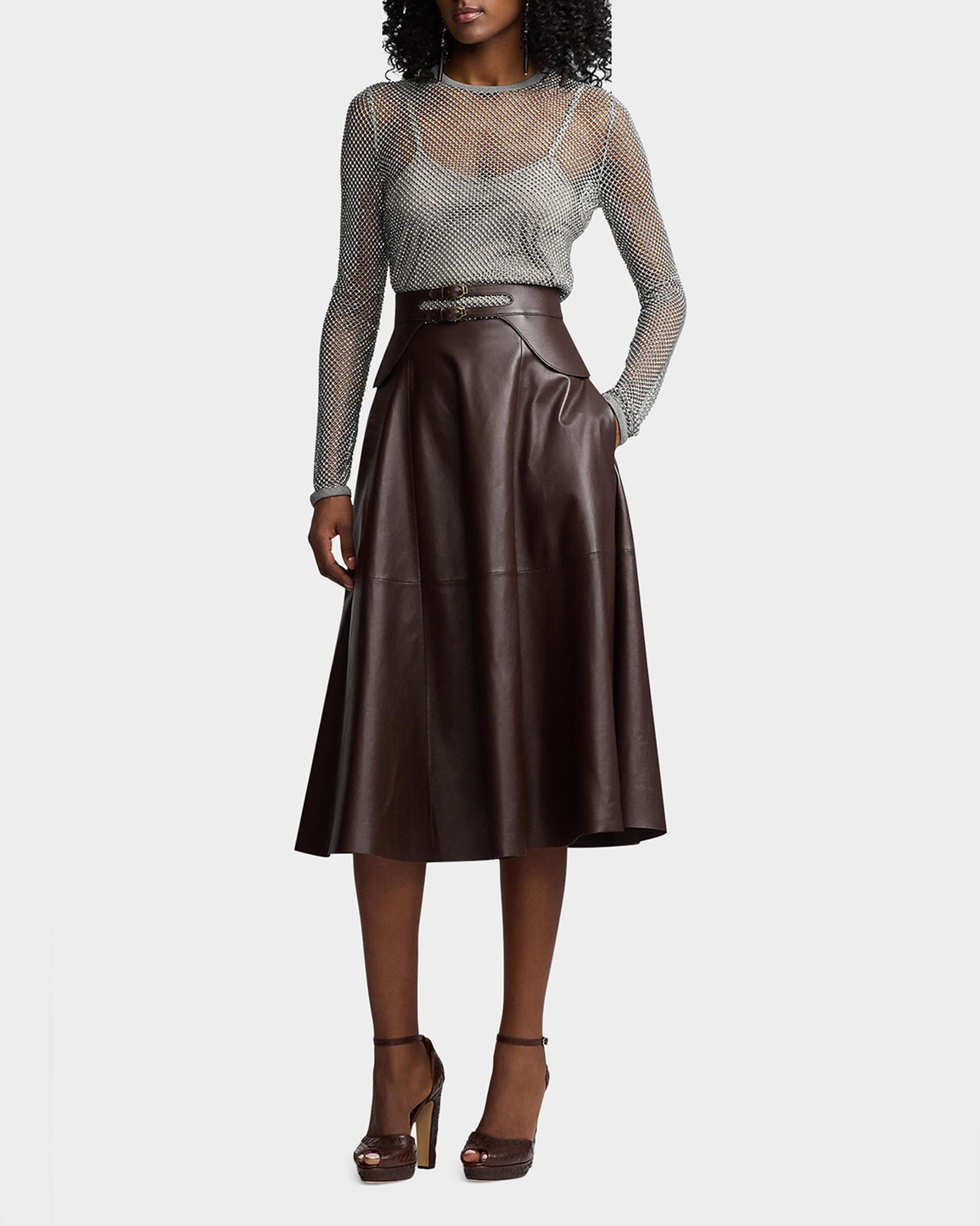 Ralph Lauren Collection Rhinestone Net Embellished Top | Neiman Marcus