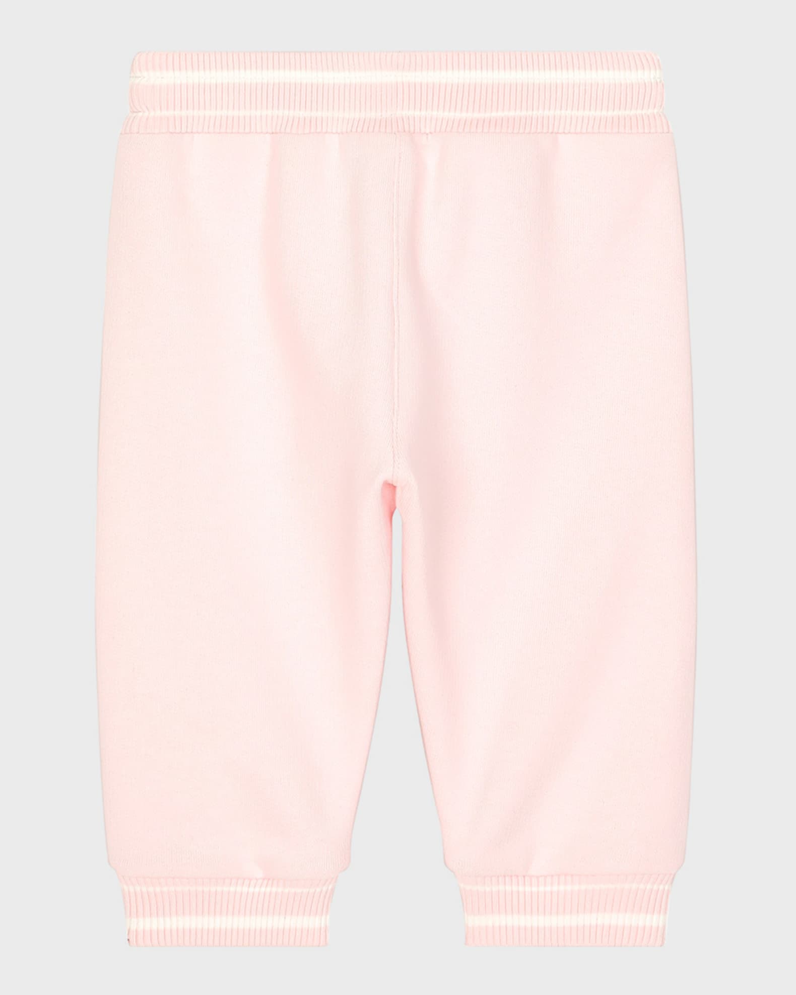 Girl's Logo Plaque Ribbed Joggers 1