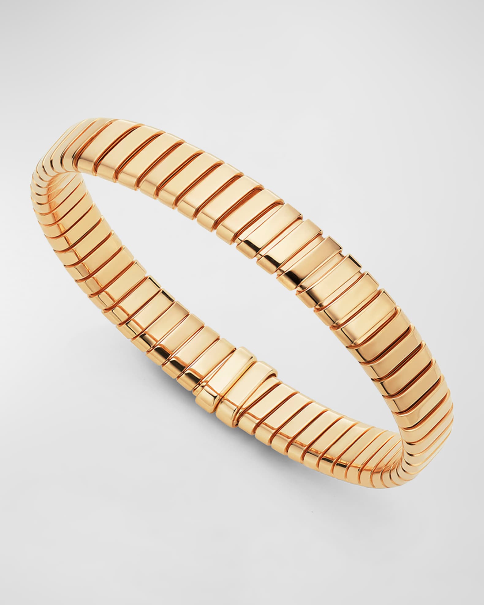 BVLGARI 18K Yellow Gold Tubogas Bracelet Neiman Marcus