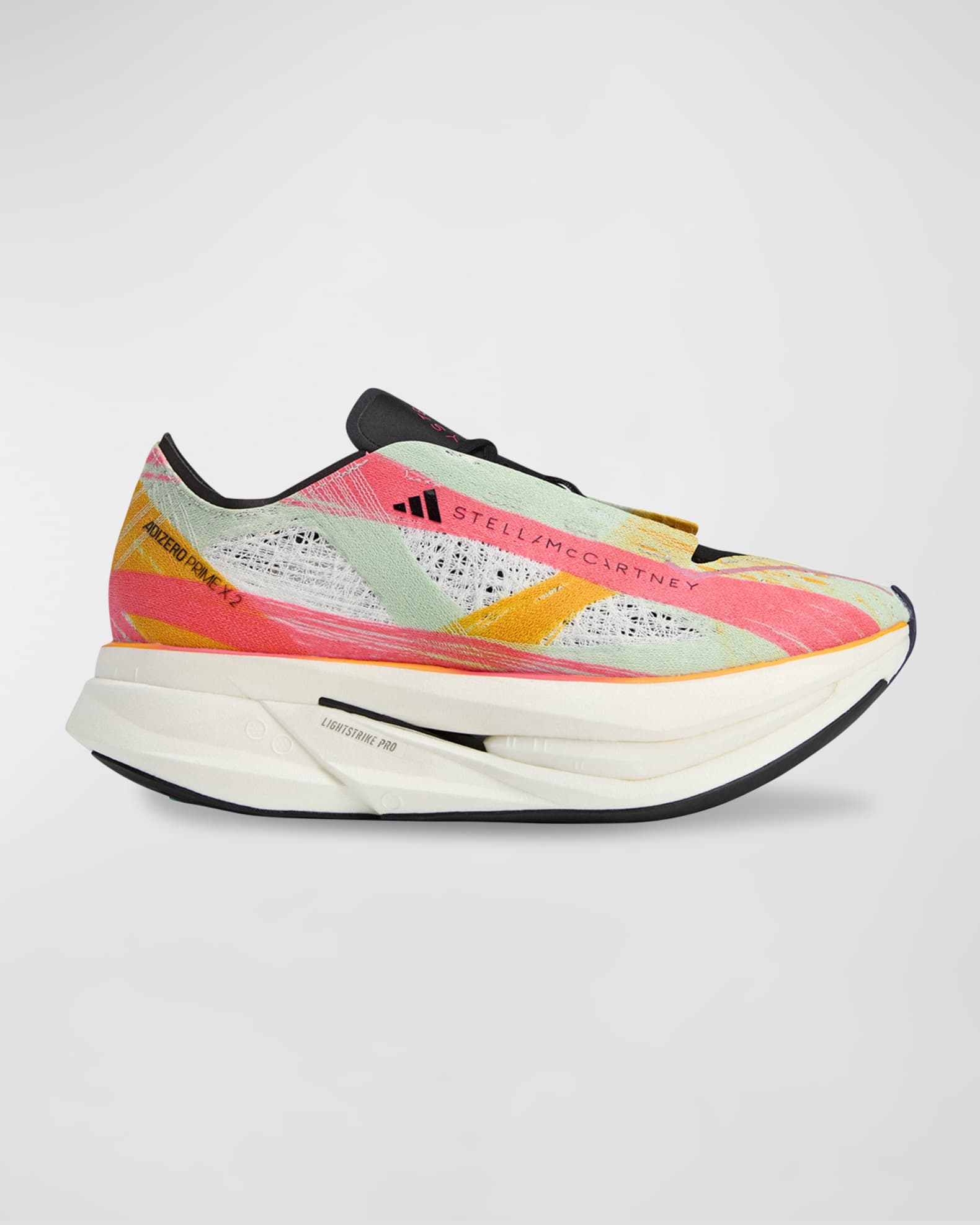 adidas by Stella McCartney Prime Multicolor Lace Up Trainer Sneakers Neiman Marcus